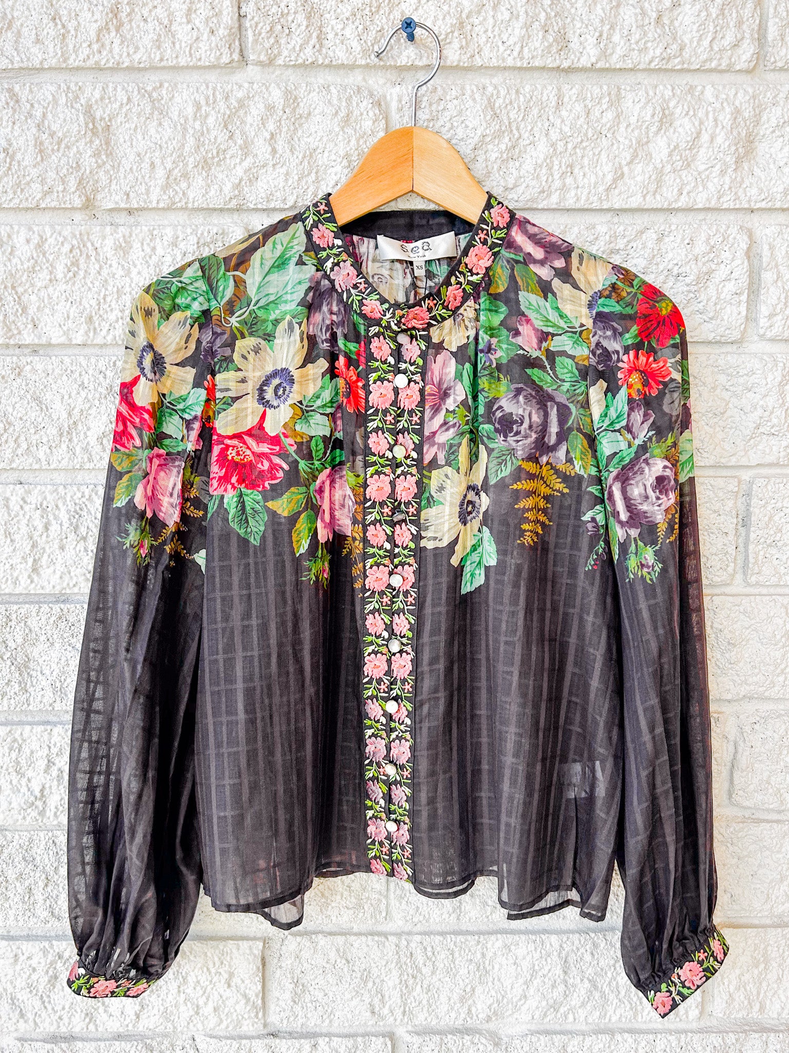 Viktoria Print L/SLV Blouse