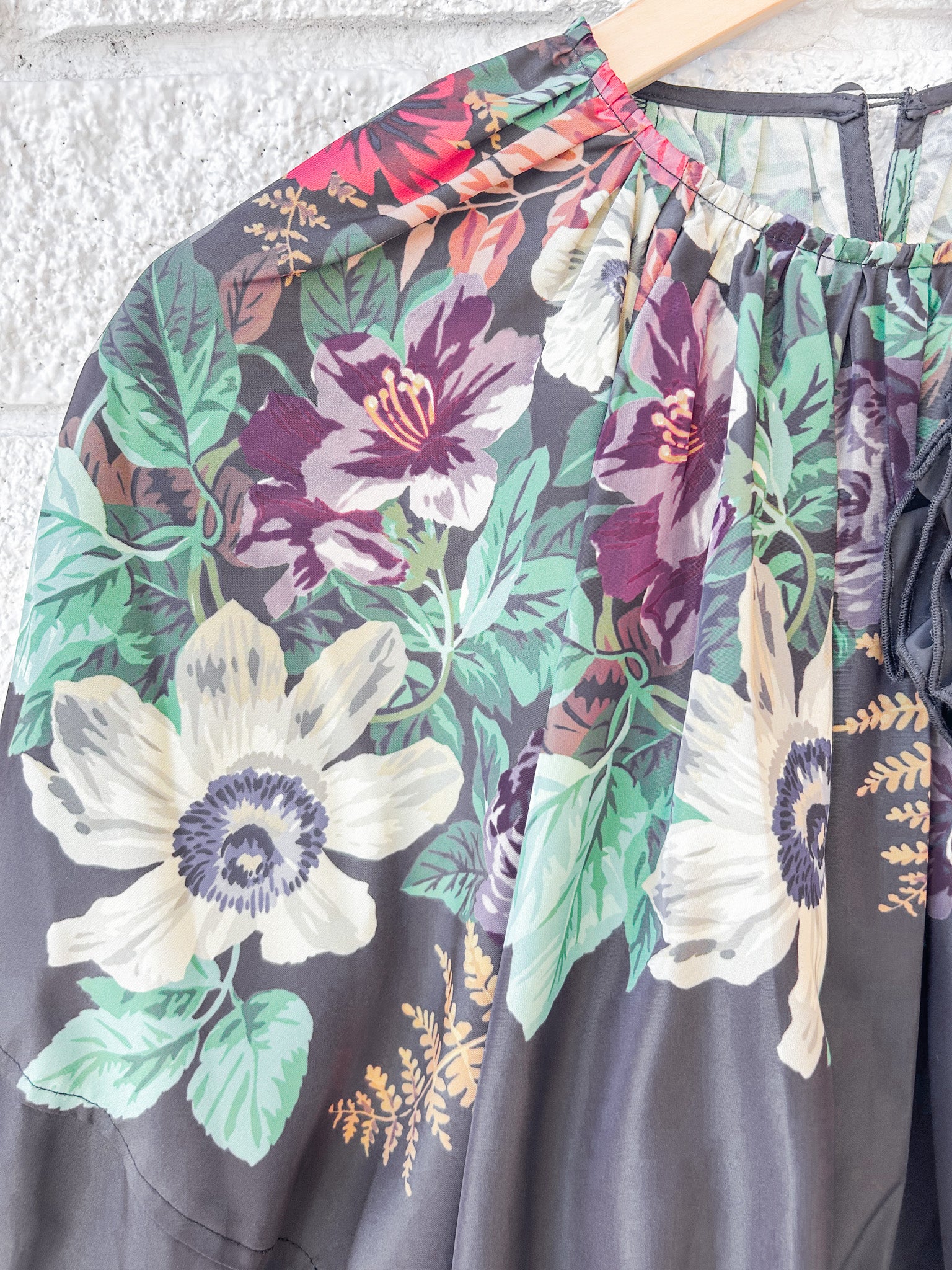 Viktoria Print Bubble Cropped Top