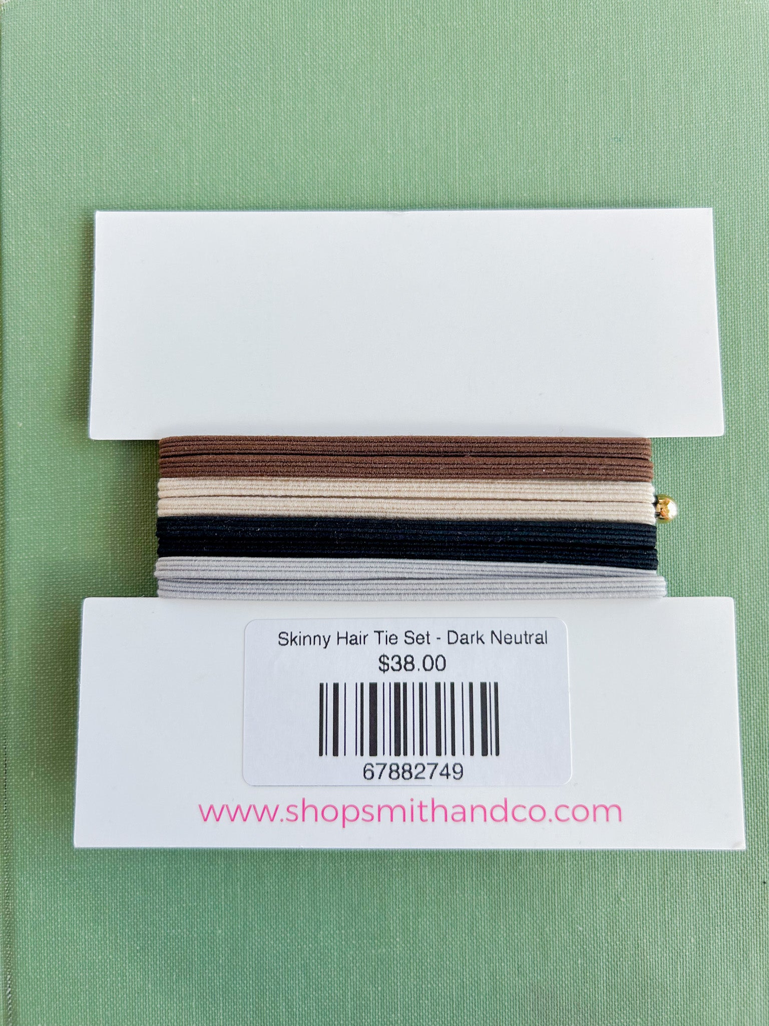 Skinny Hair Tie Set - Dark Neutral