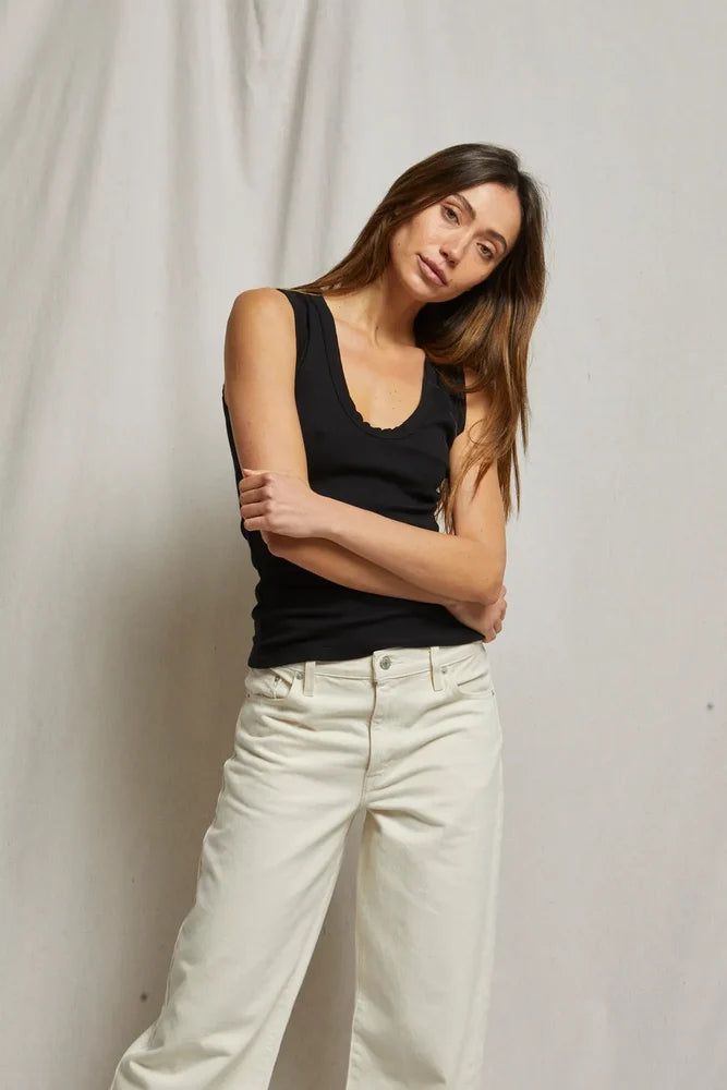 Jordan U-Neck Ribbed Tank