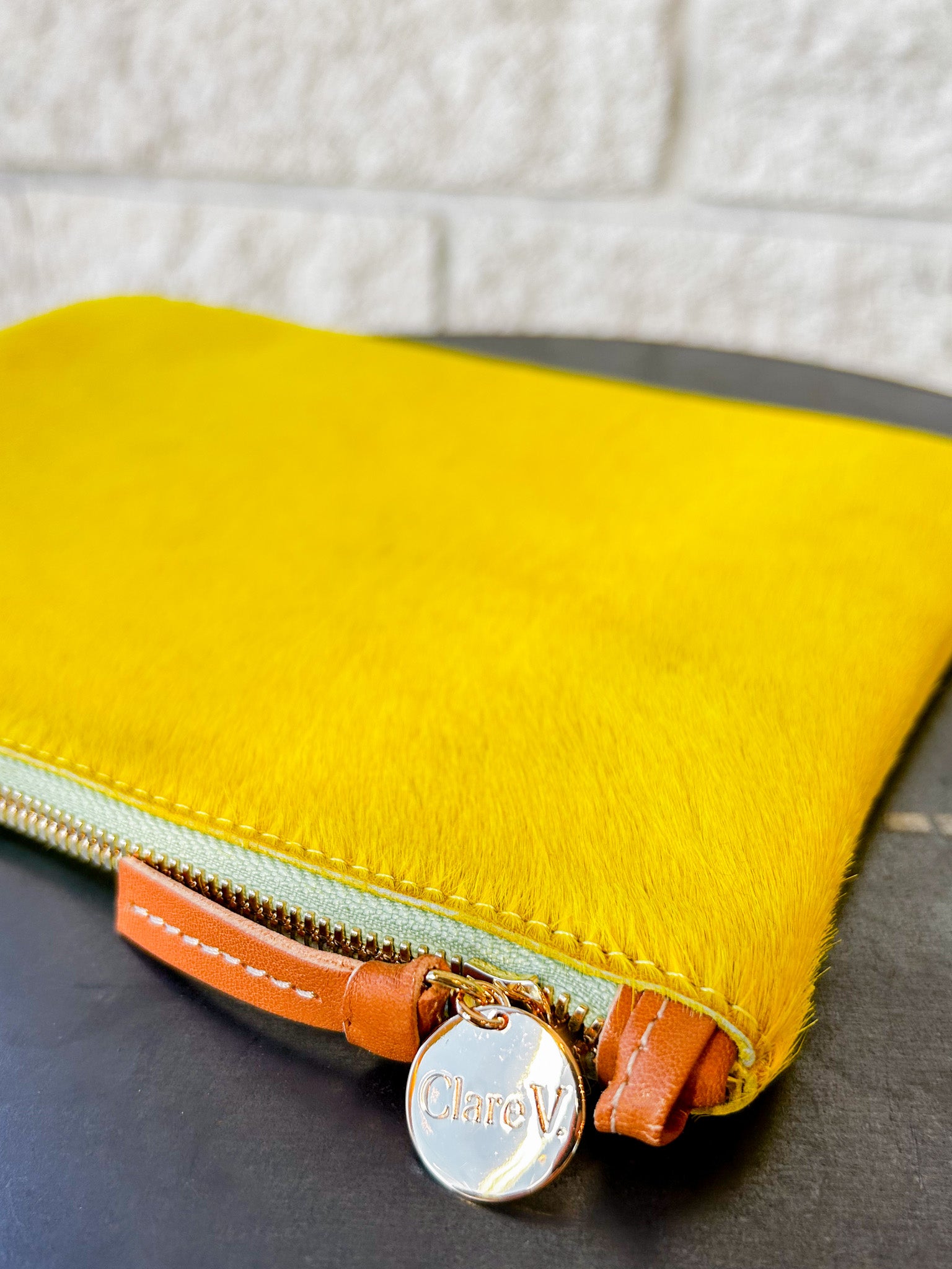 Flat Clutch w/ Tabs - Hair On