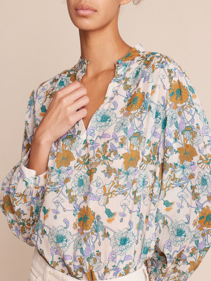 Bailey Blouse - Violet Tendril
