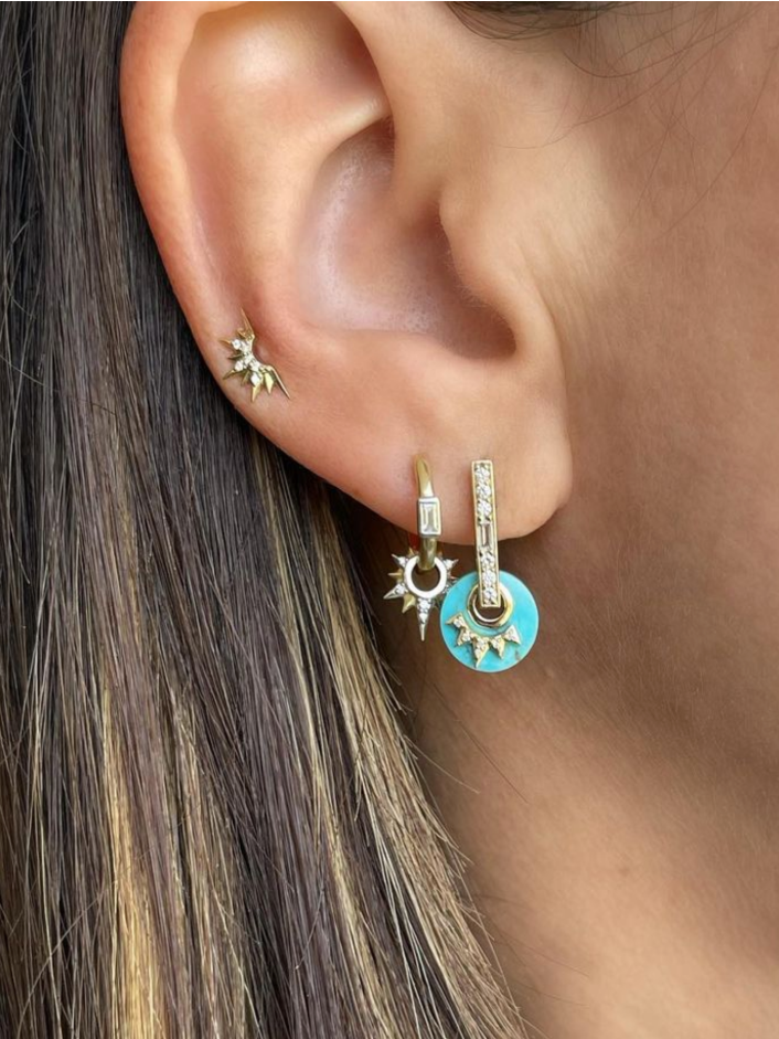 LOVE EXPLOSION TURQUOISE DISC CHARM Prefontaine