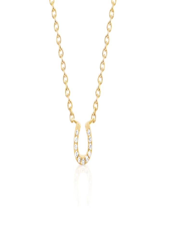 DIAMOND MINI HORSESHOE CHOKER NECKLACE Prefontaine