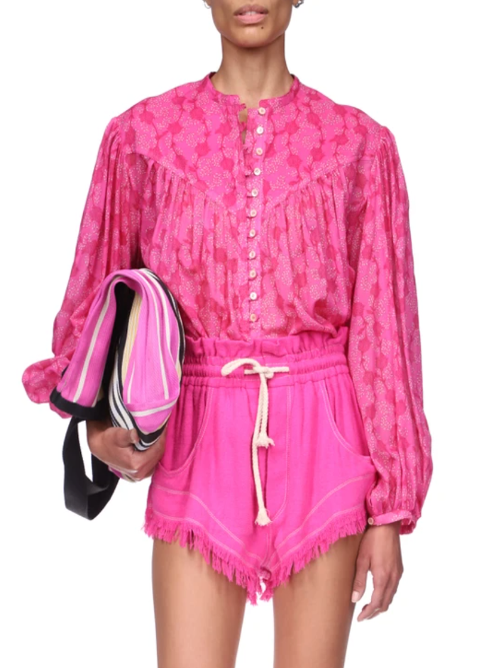 SALIKA BUTTON DOWN - FUCHSIA Prefontaine