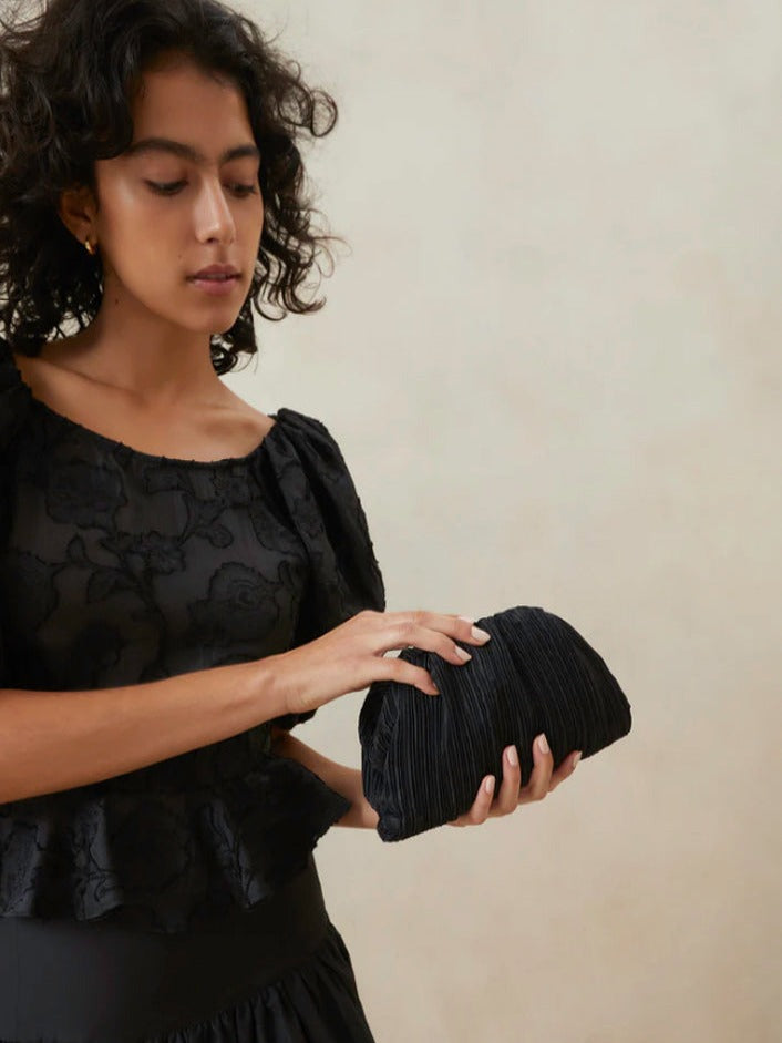 Bailey Pleated Clutch