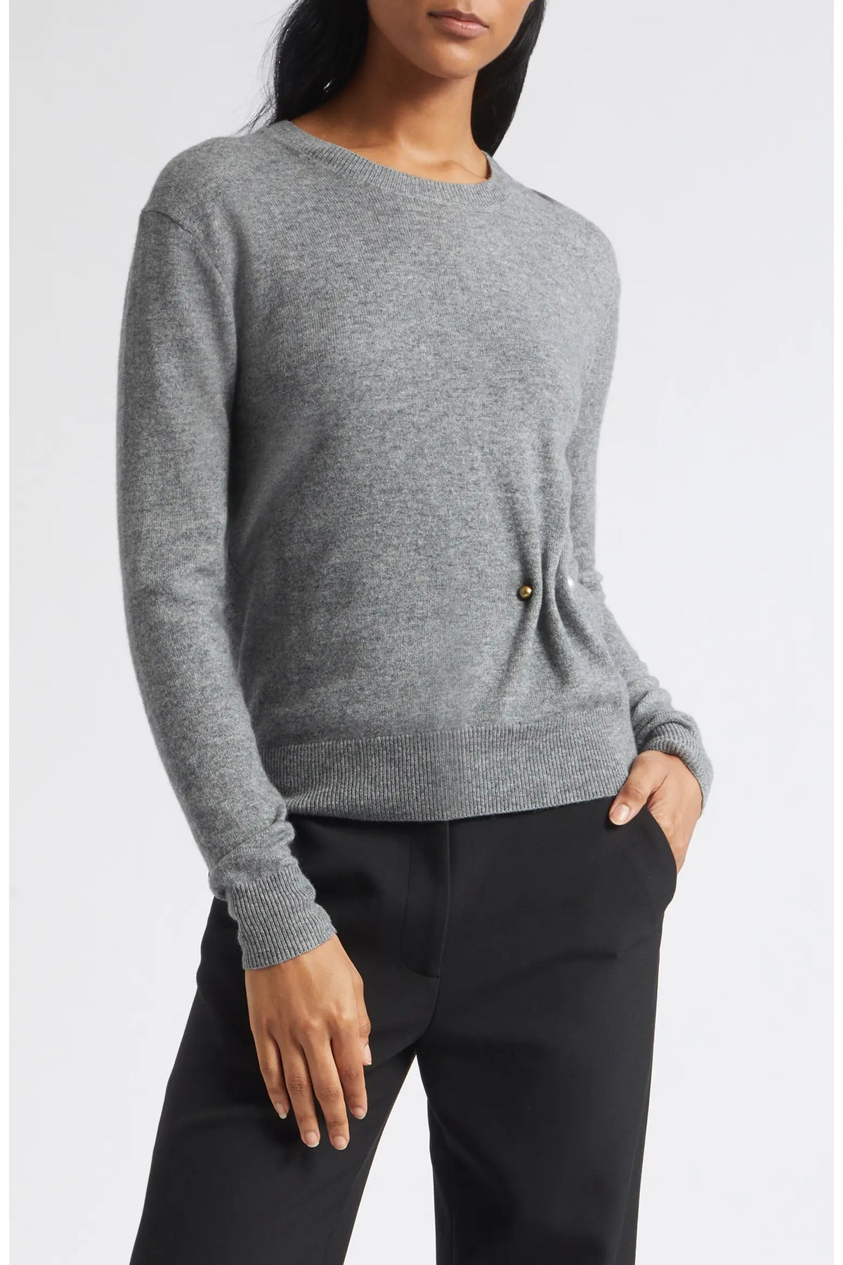 Frankie Pullover with Pearl Pin