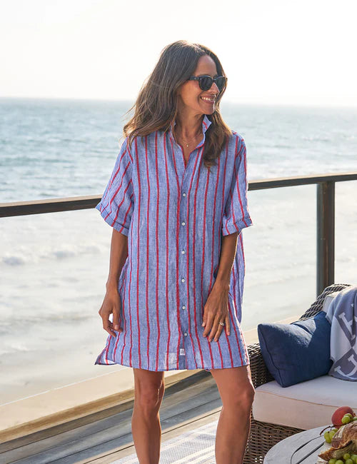 Rosemary Short-Sleeve Shirtdress