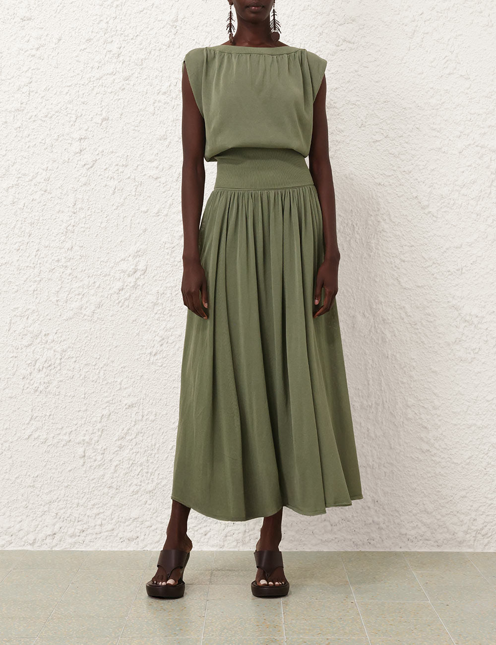 Illuminate Gathered Skirt