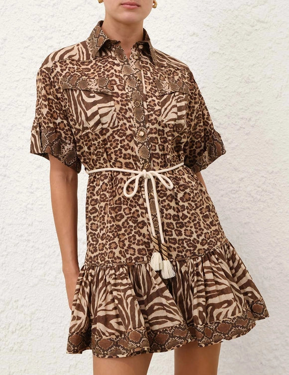 Wanderlust Lantern Mini Dress