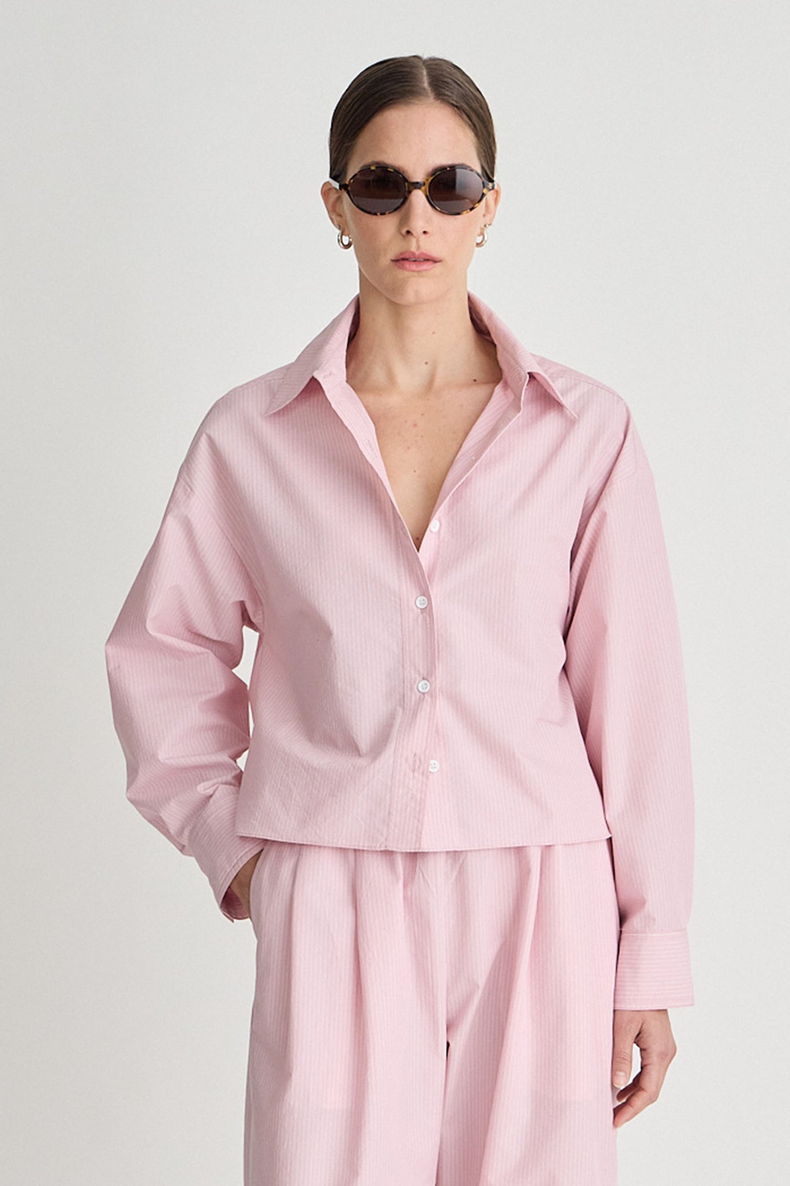 Cropped Isolde Button Down