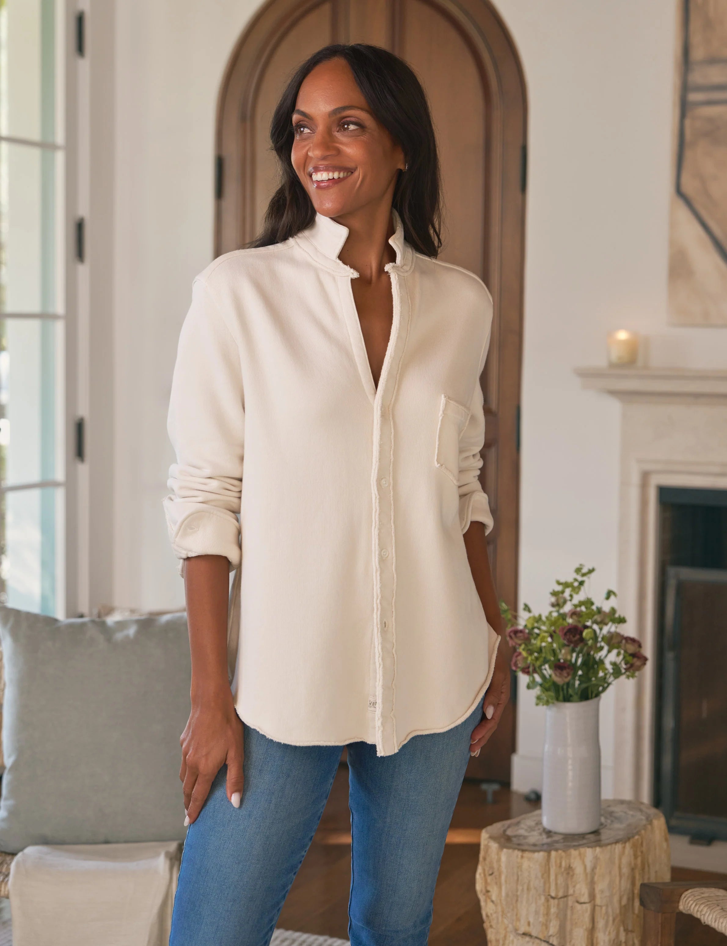 Eileen Relaxed Button-Up Shirt