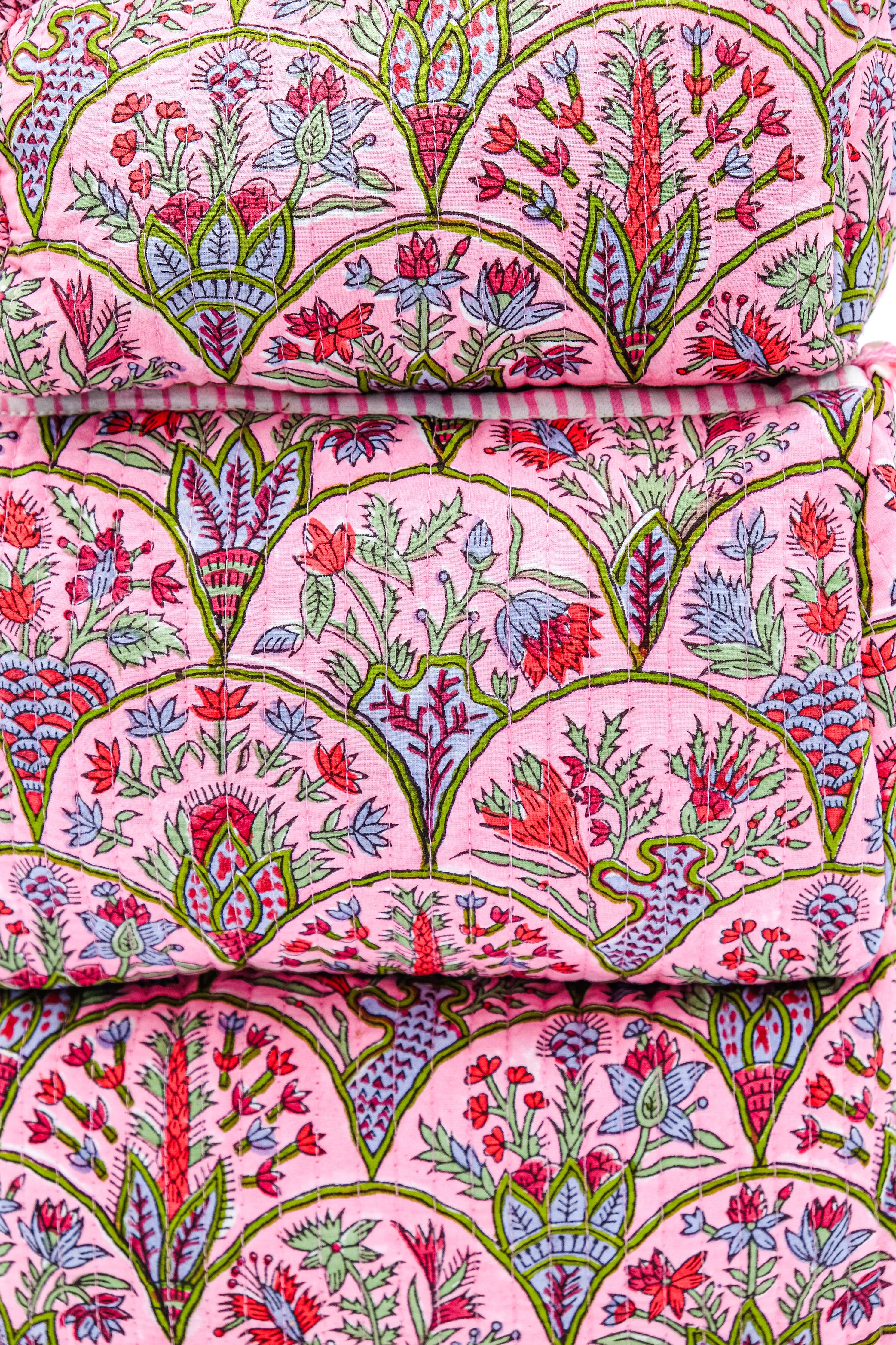 (Available 12/1) Pink Arch Toiletry Bag: Small