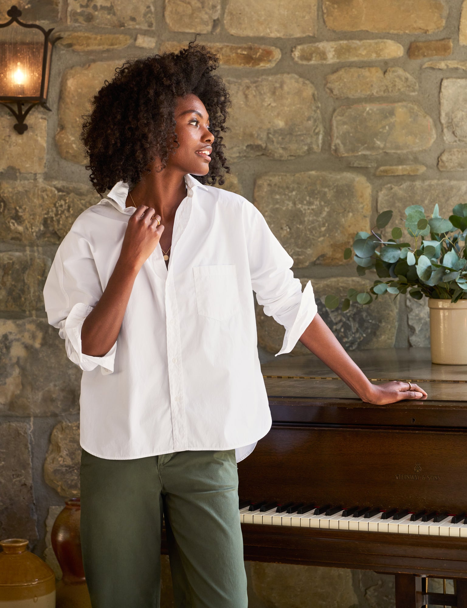 Oona Continuous Button-Up Shirt