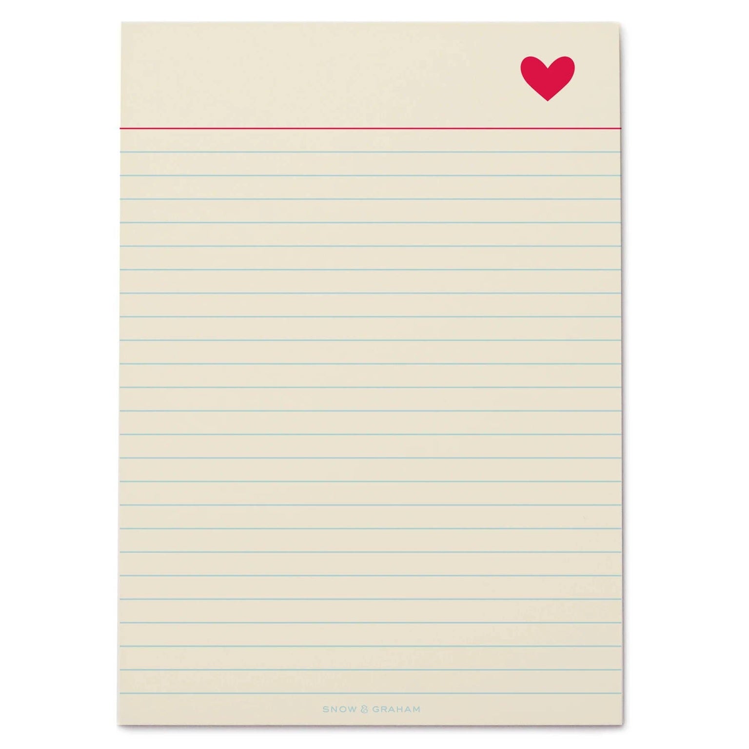 Heart notepad