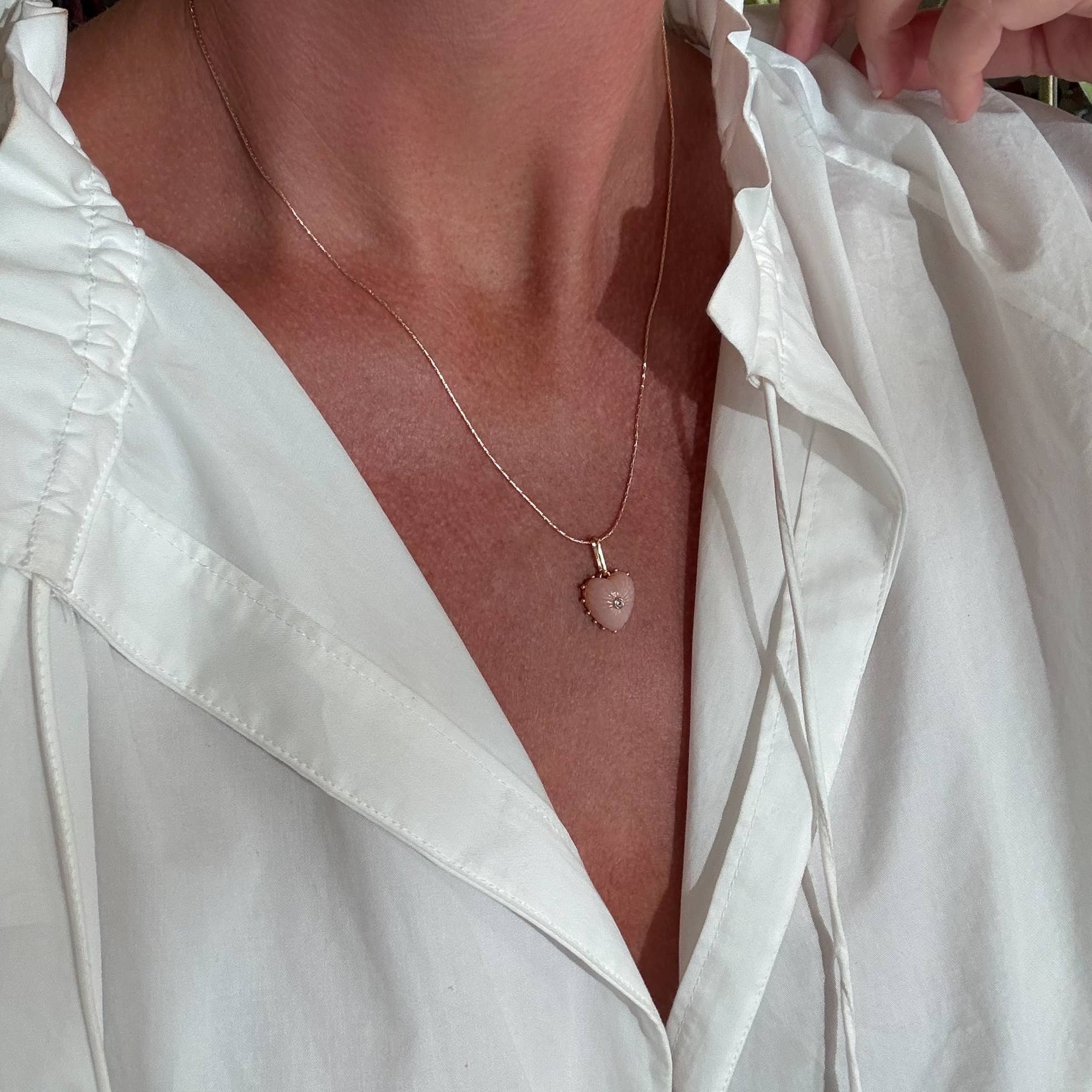 Isabel Pink Jade Charm