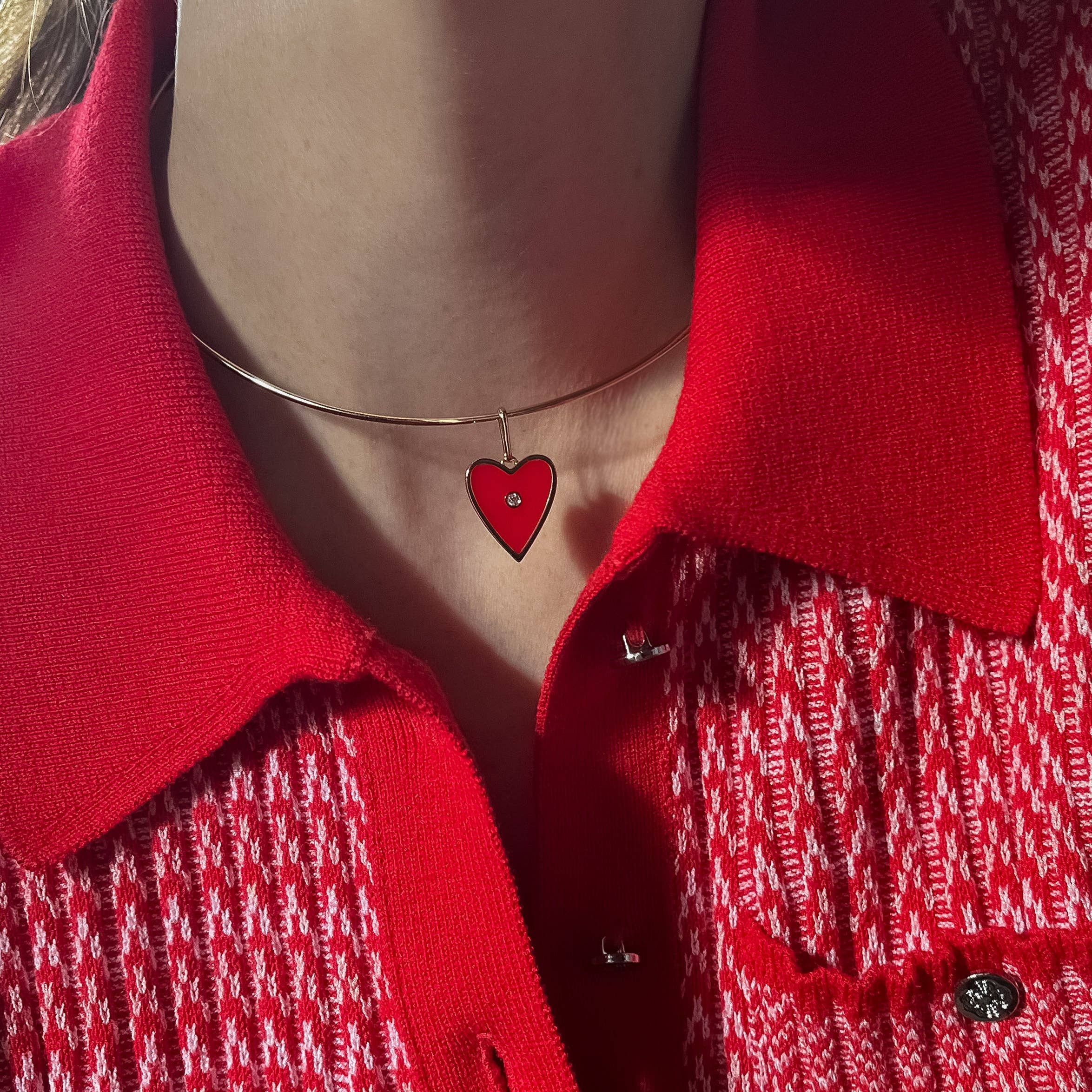 Amaya Red Enamel Charm