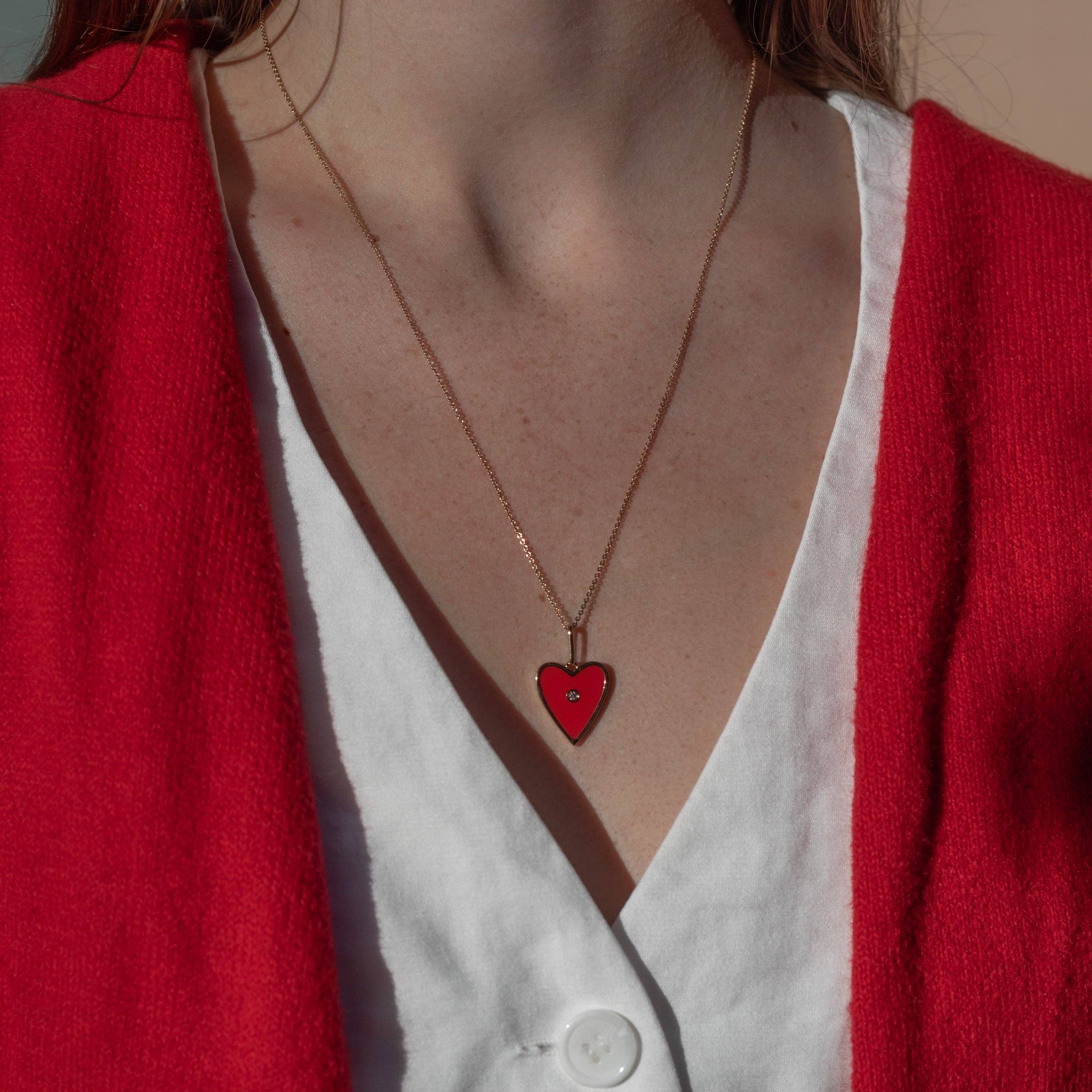 Amaya Red Enamel Charm