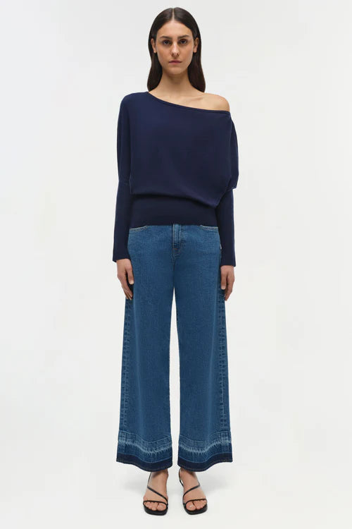 Lavina Draped Off Shoulder Sweater