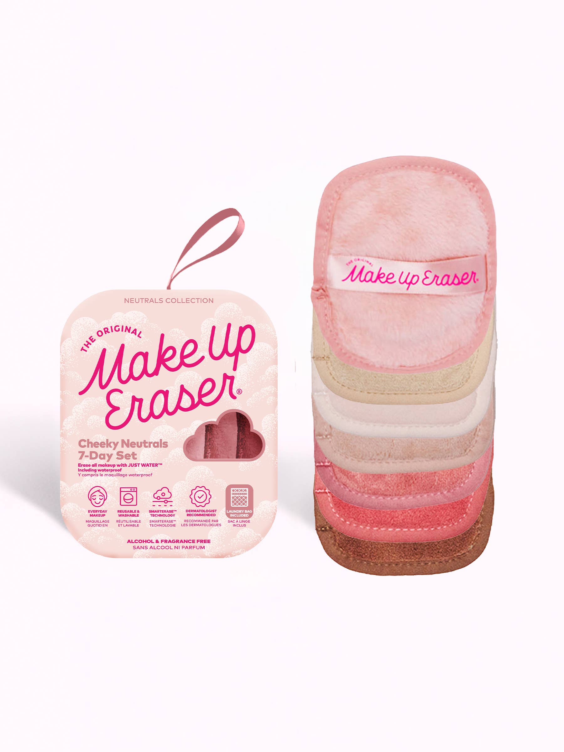 (Available 12/1) Sweet Cheeks MakeUp Eraser 7-Day Set | Blush/Pink Neutrals
