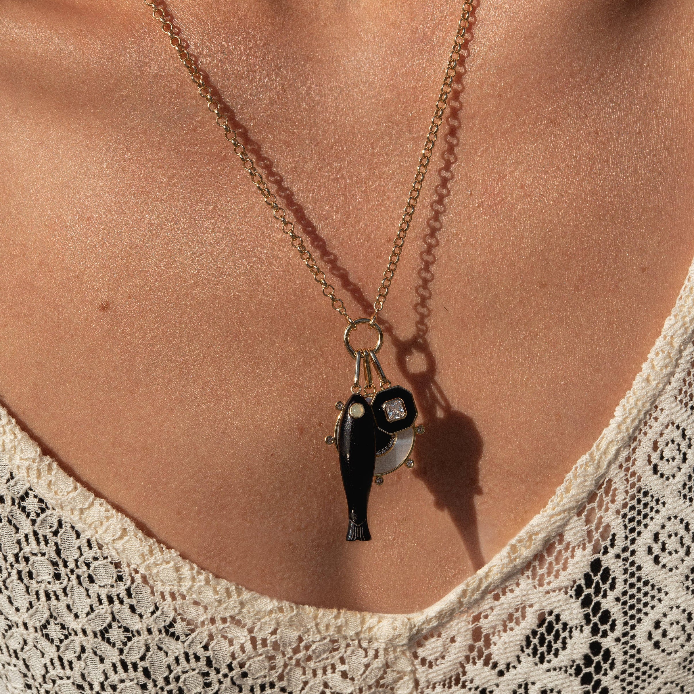 Fortuna Onyx Charm