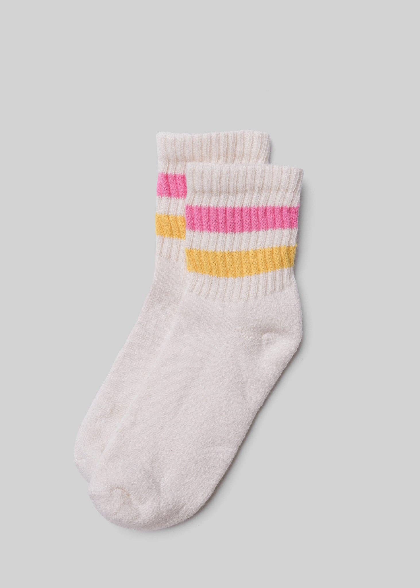 (Available 12/1) The Retro Stripe Quarter Crew Sock