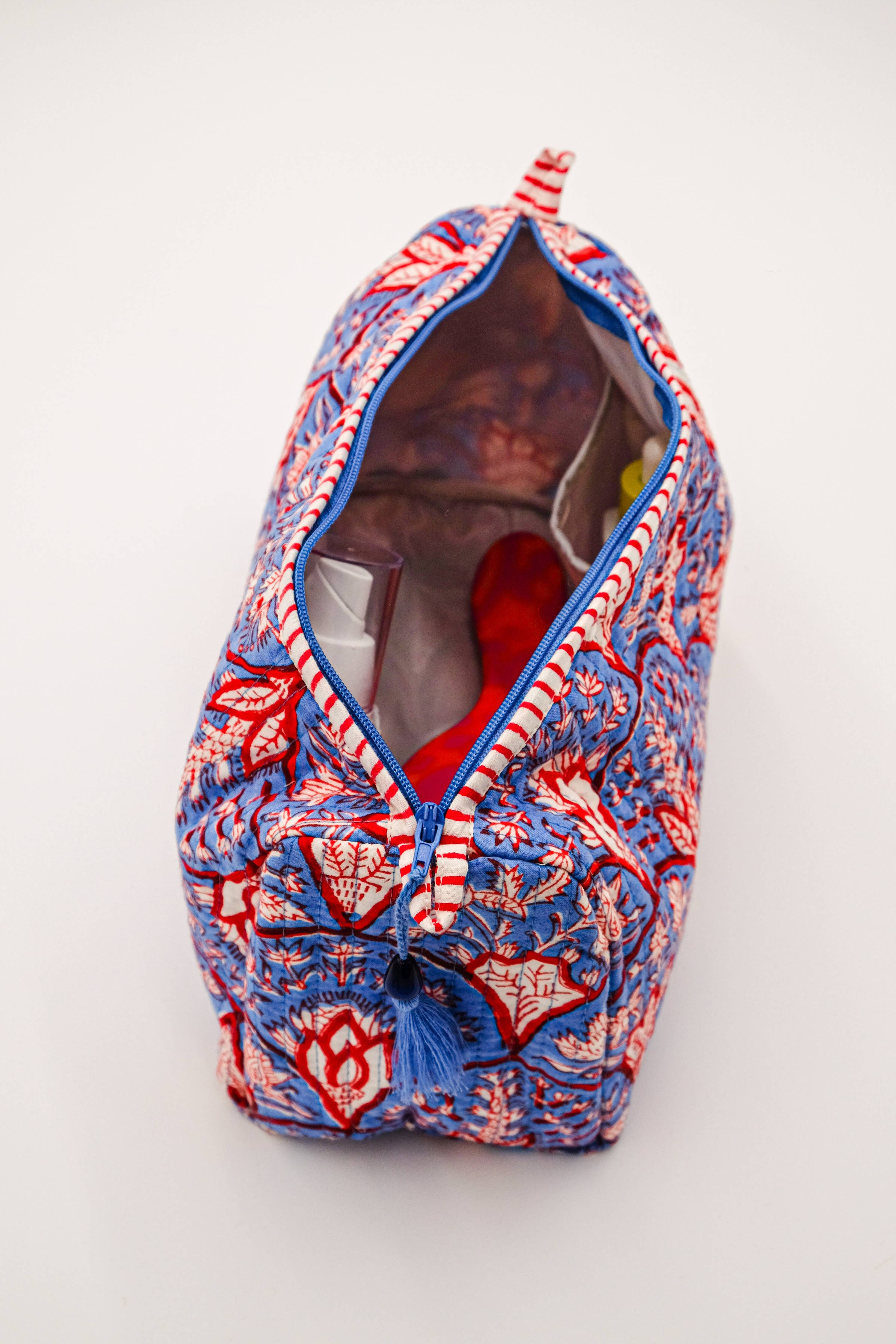 (Available 12/1) Blue Arch Toiletry Bag: Medium