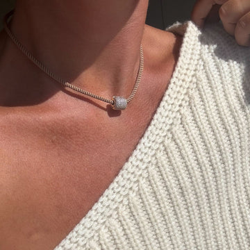 Coco Sand Silk Cord Necklace