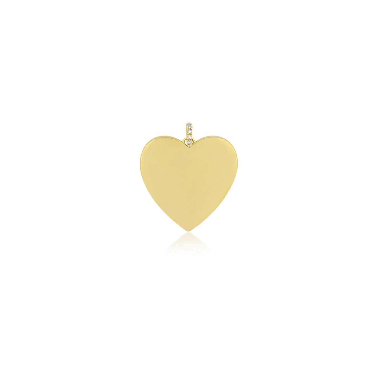 14K Gold Jumbo Heart Charm