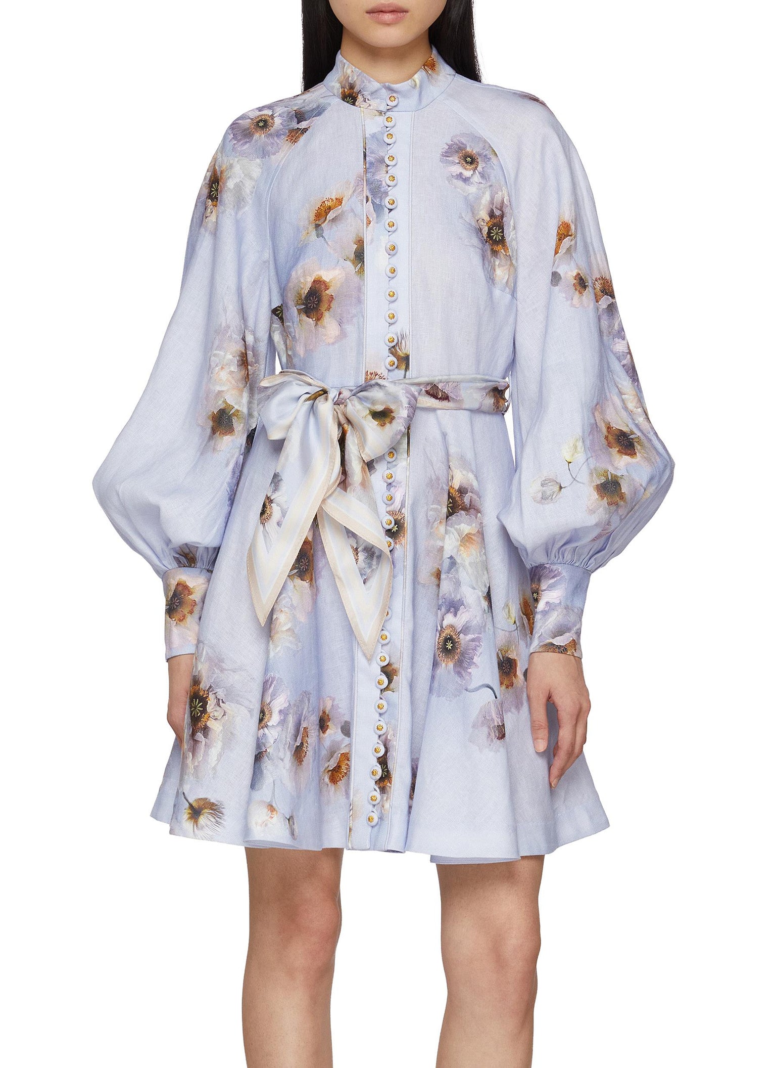 Hypnotic Buttoned Mini Dress