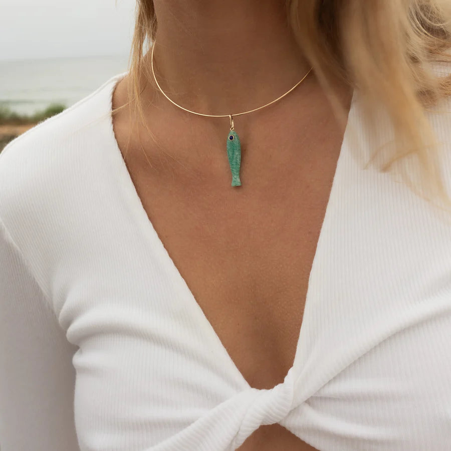 Fortuna Amazonite Charm