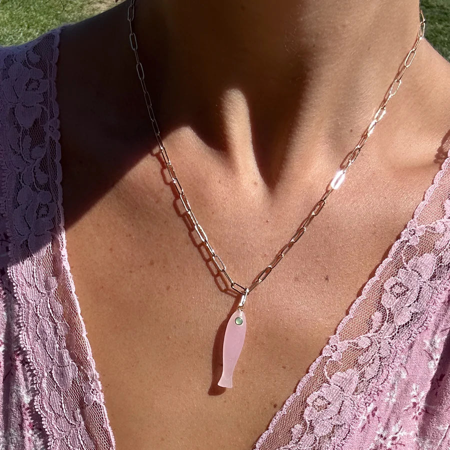 Fortuna Pink Jade Charm