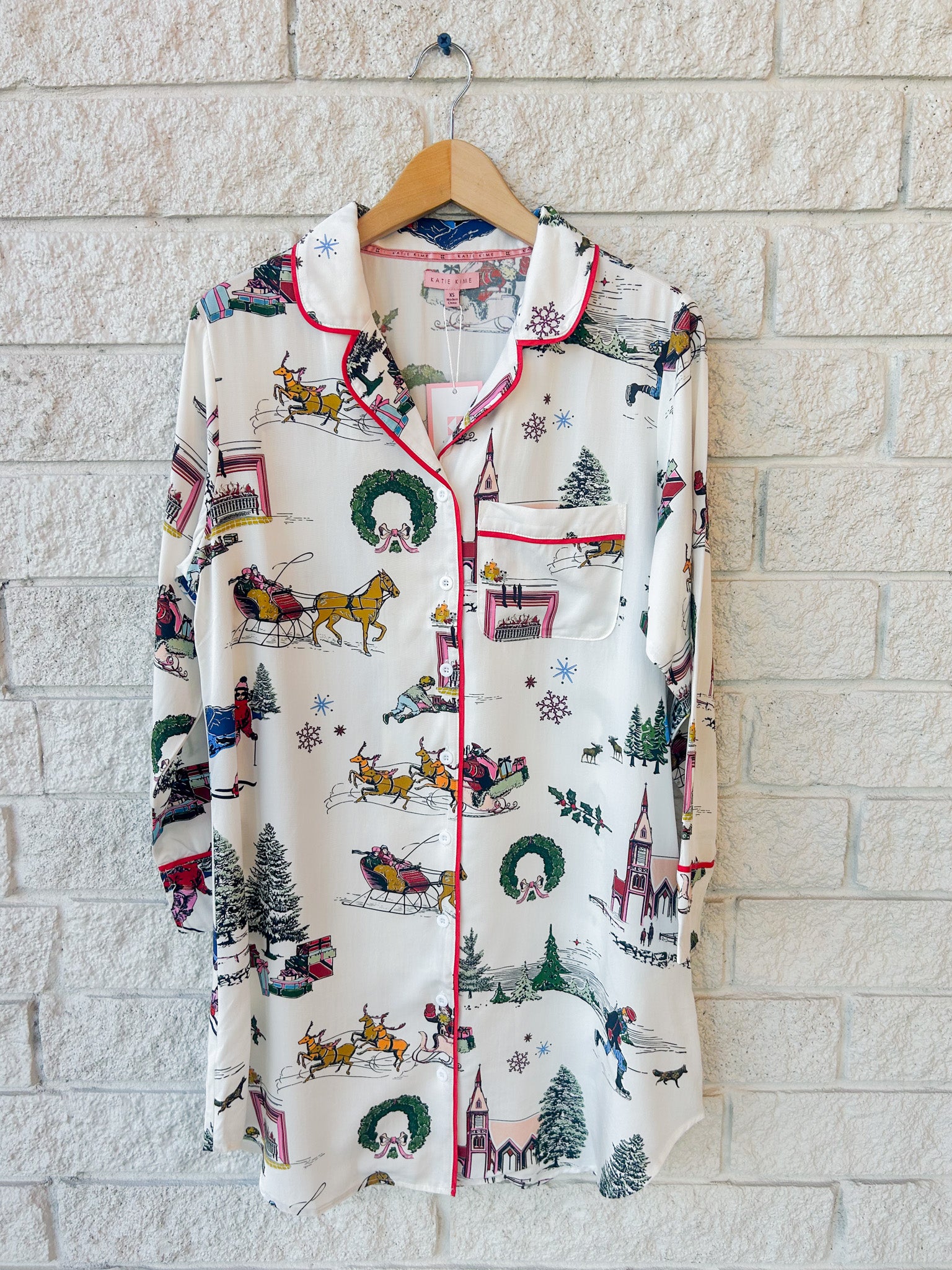 Holiday Toile Sleep Shirt
