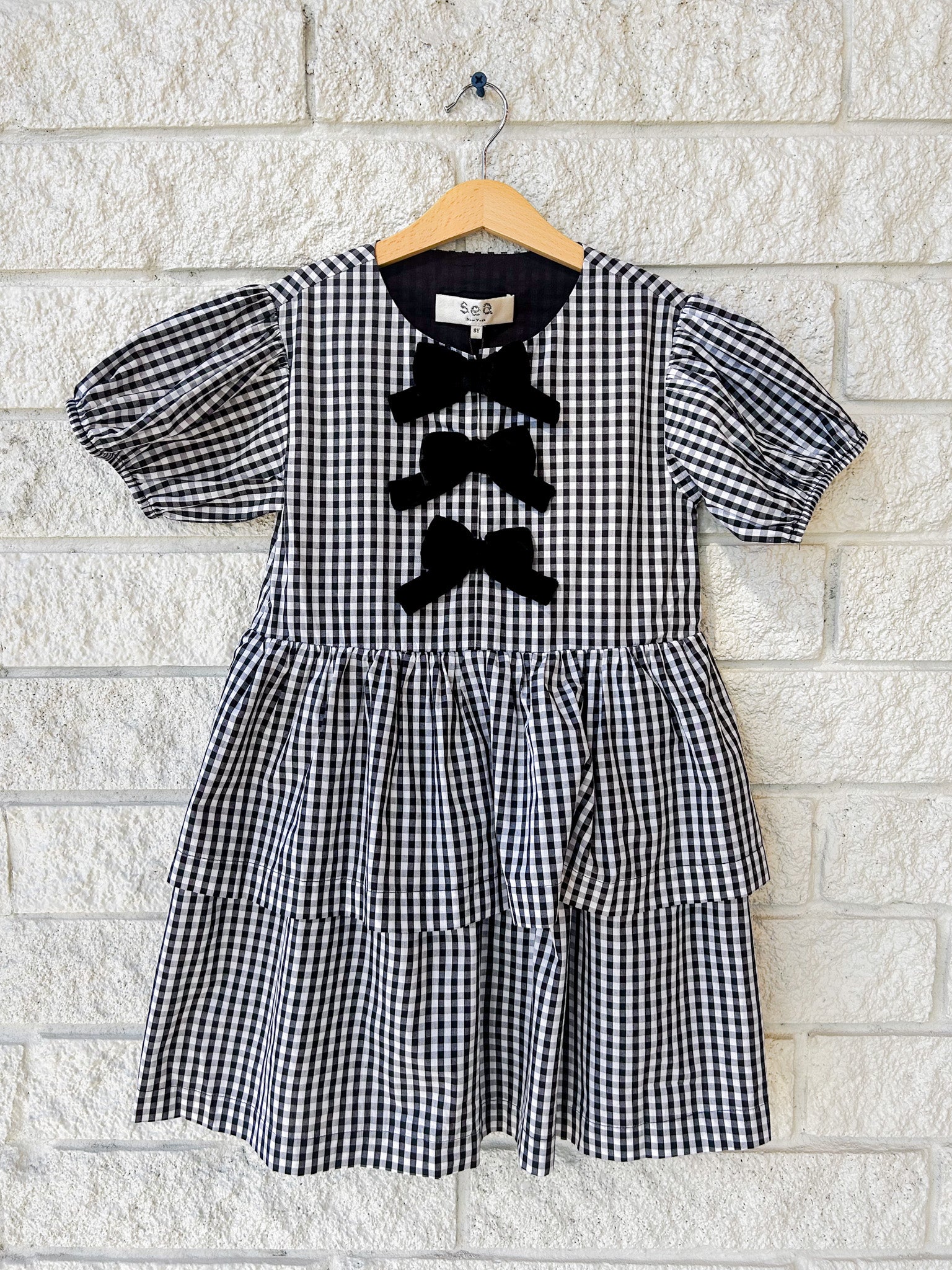 Isadora Solid Puffy SLV Dress