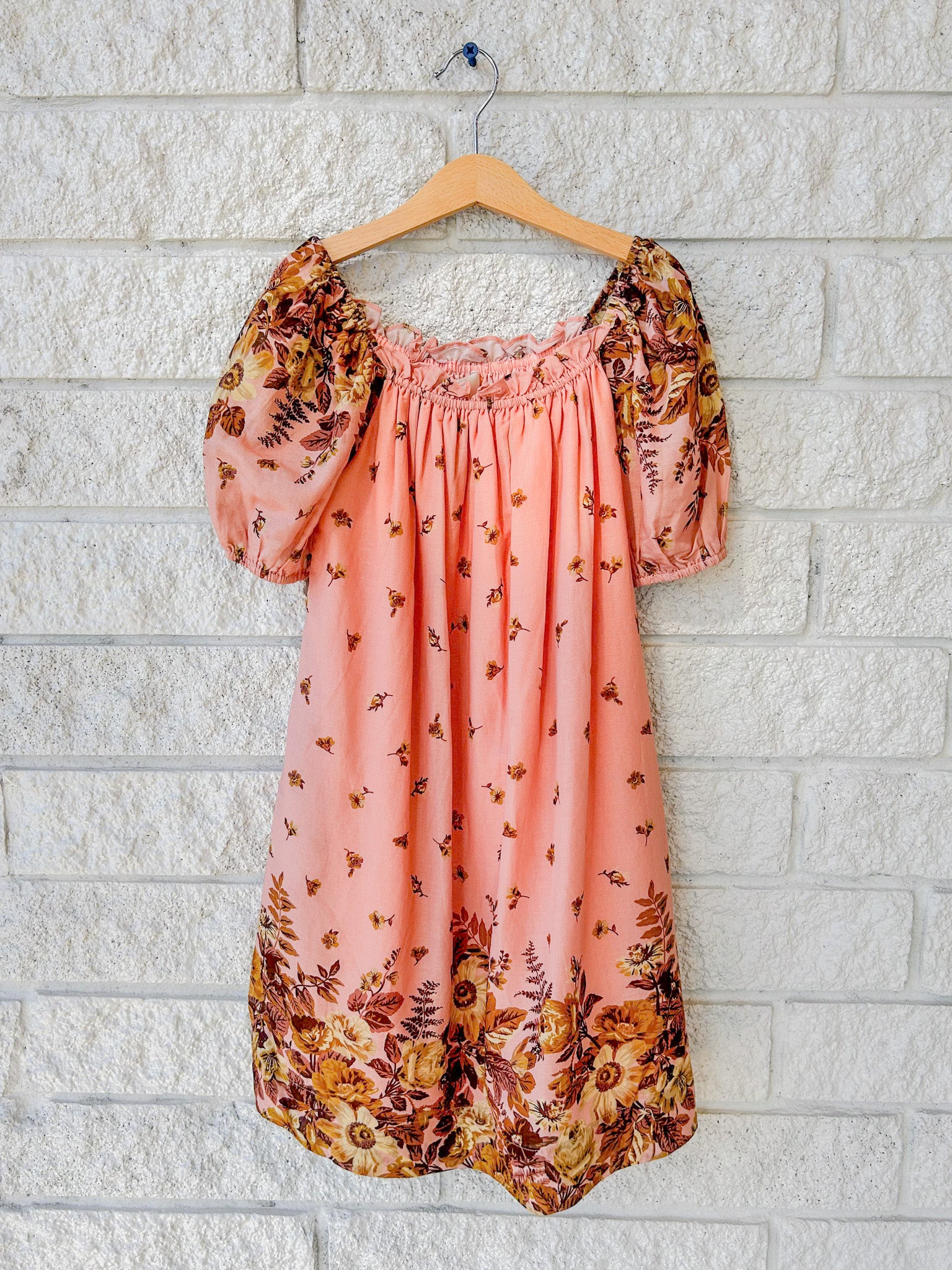 Viktoria Print Puff Sleeve Dress