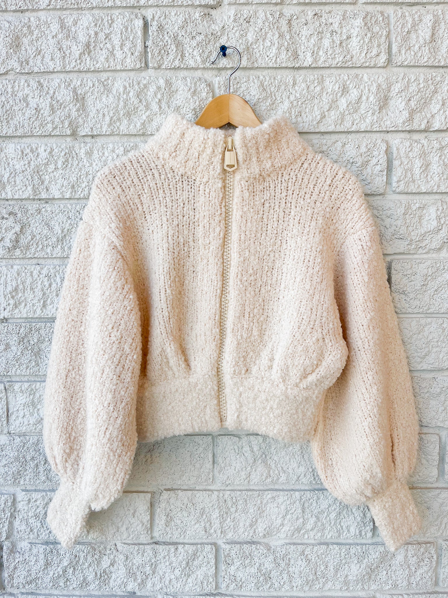 Hypnotic Boucle Knit Bomber