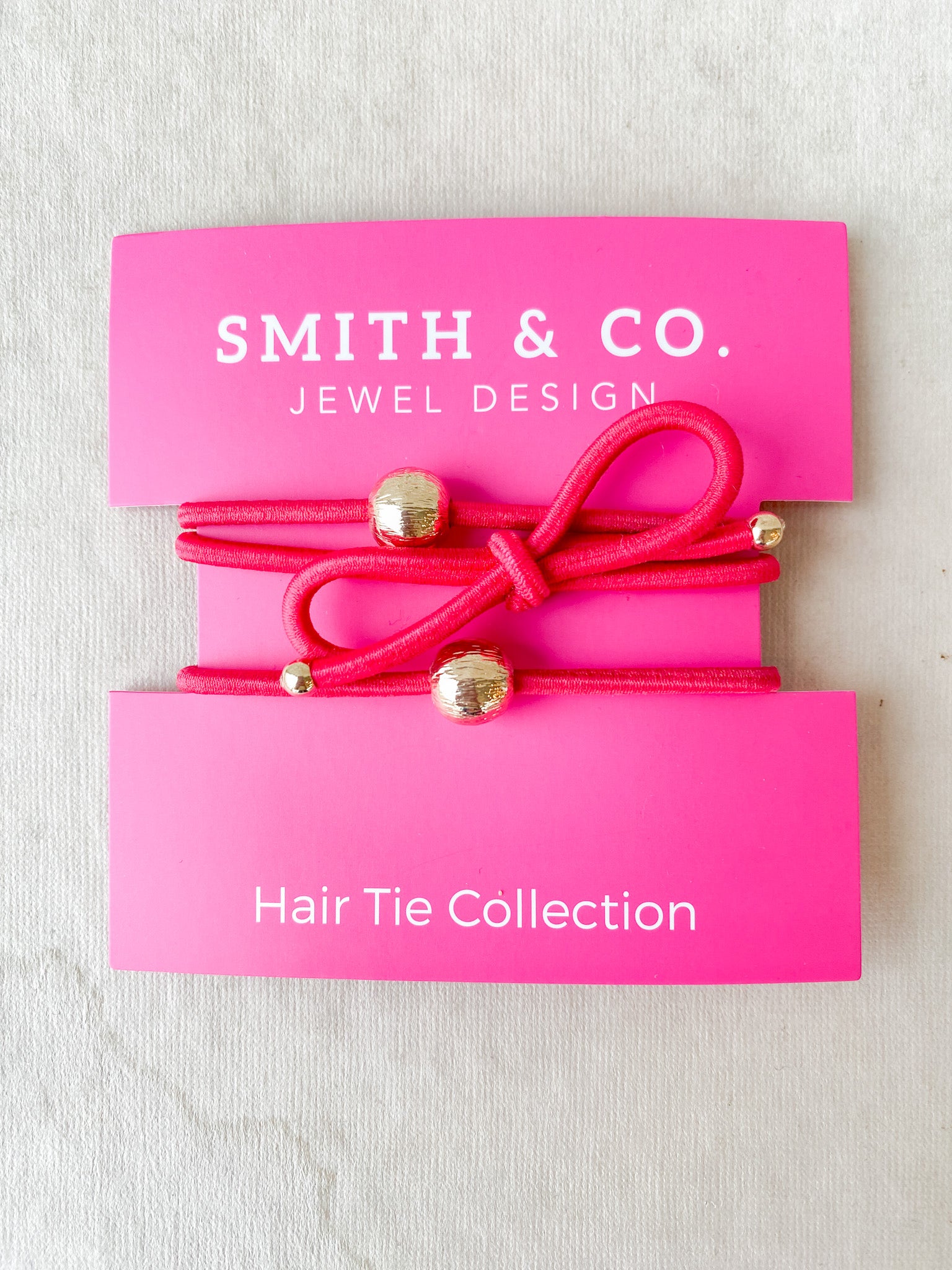 Ribbons & Bows Hair Tie Set - Pink