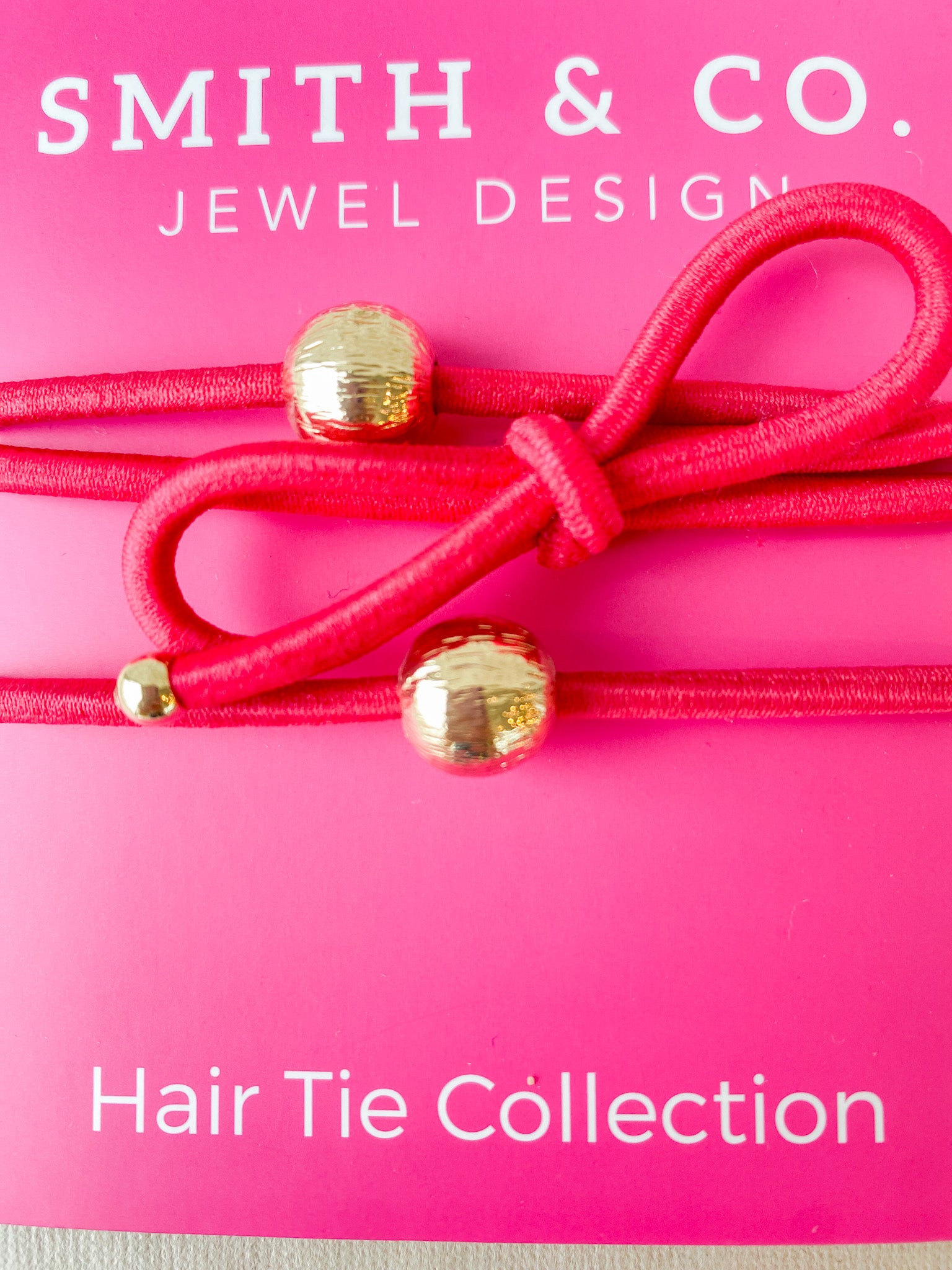 Ribbons & Bows Hair Tie Set - Pink