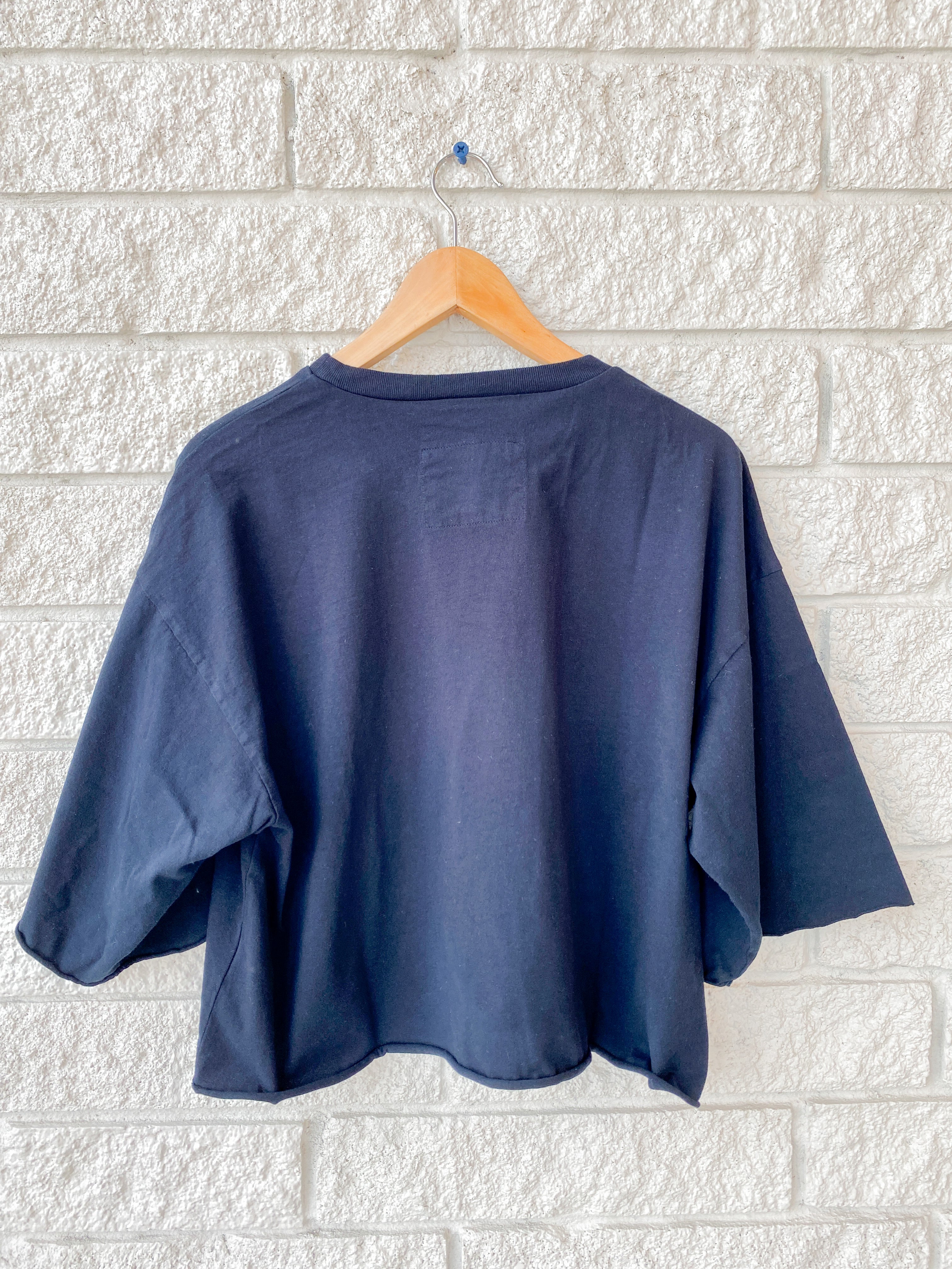 Presley Oversized Crop SS Tee