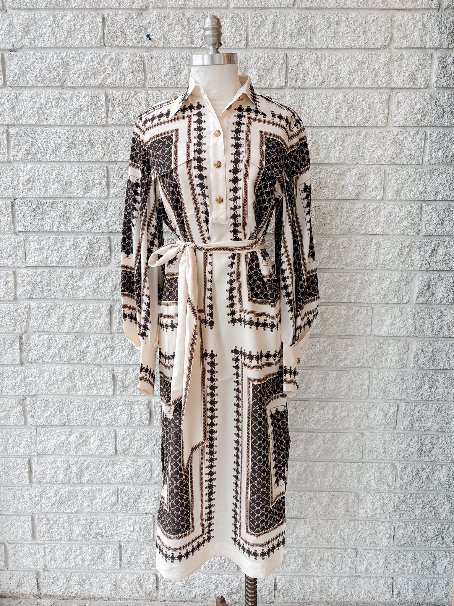 Scarf Midi Dress