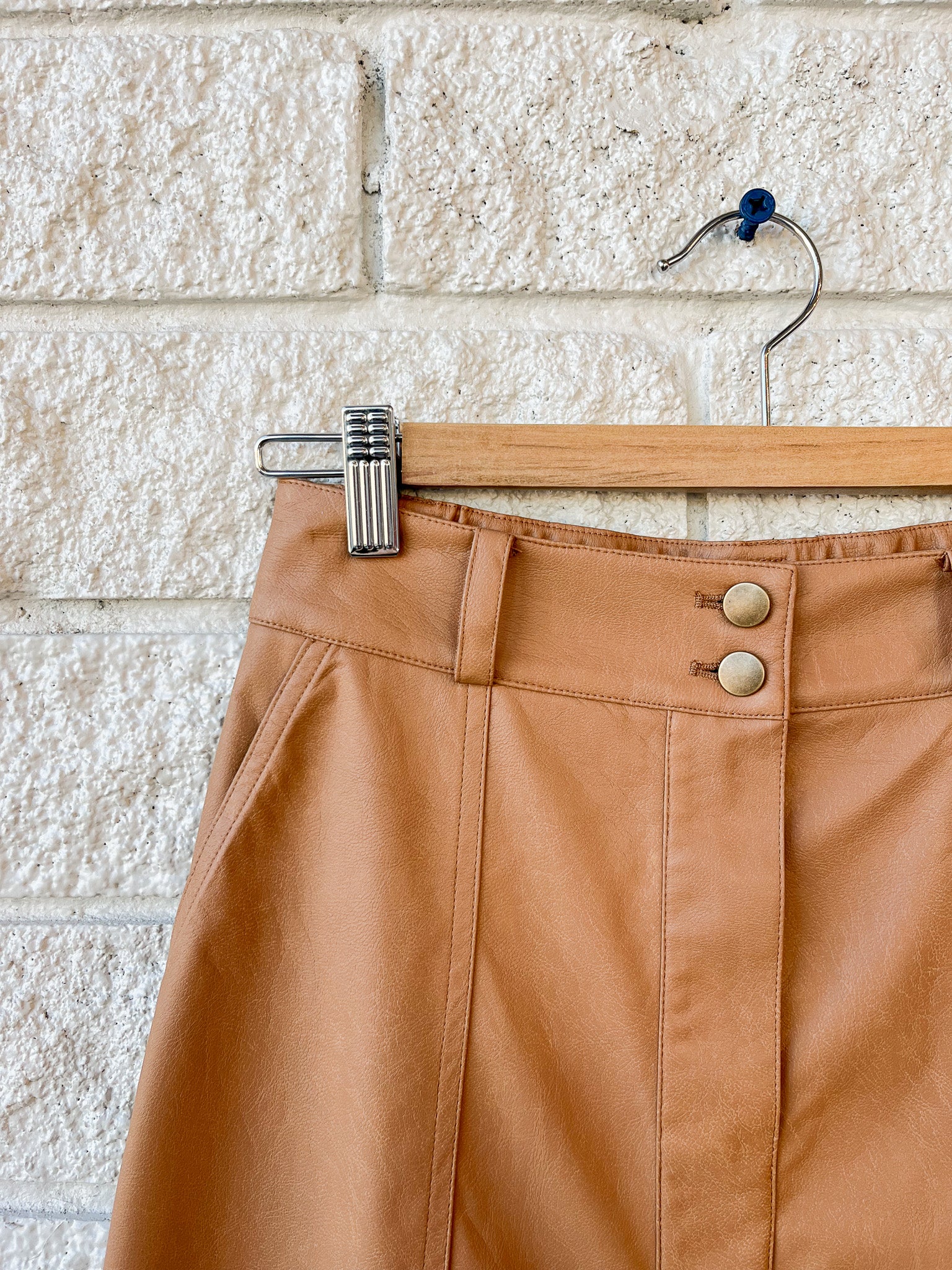 Mica Vegan Leather Skirt