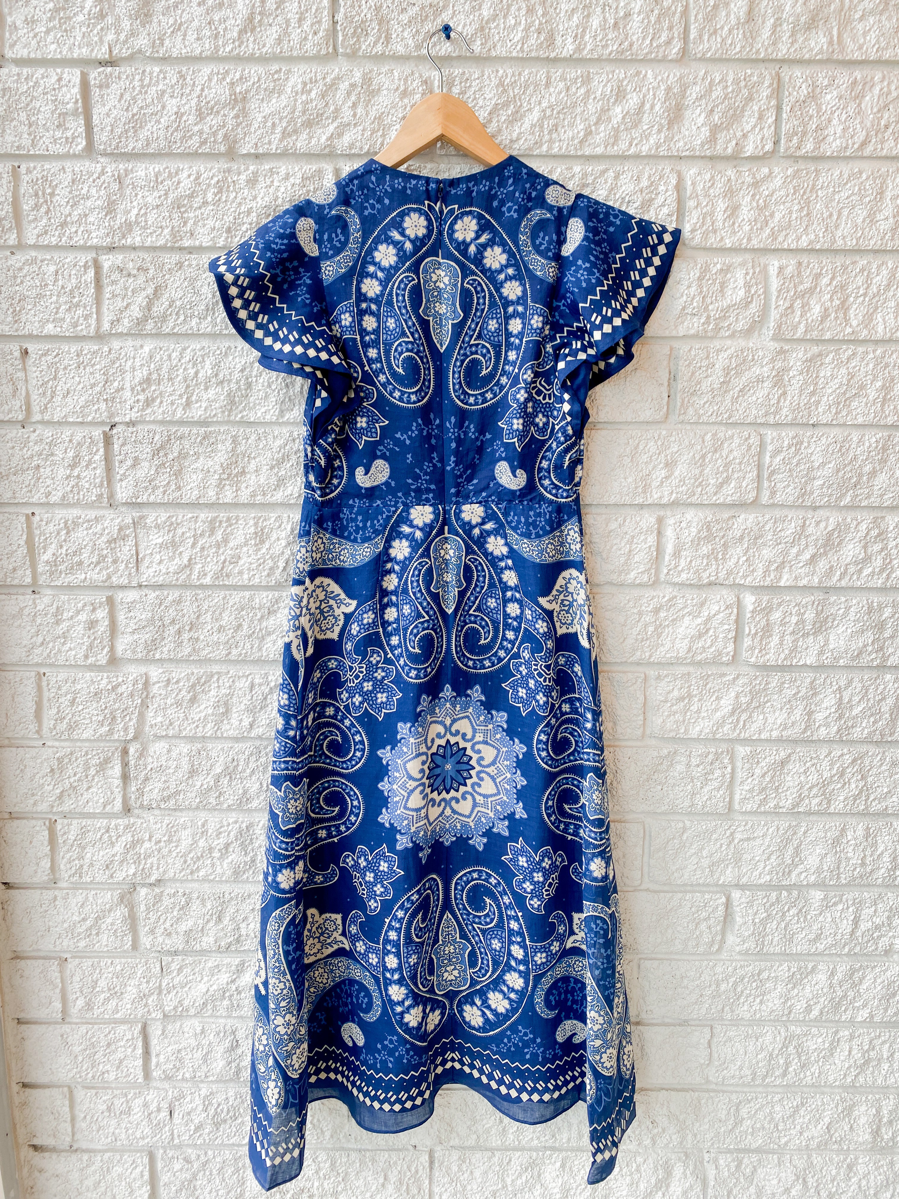 Emelina Print Midi Dress