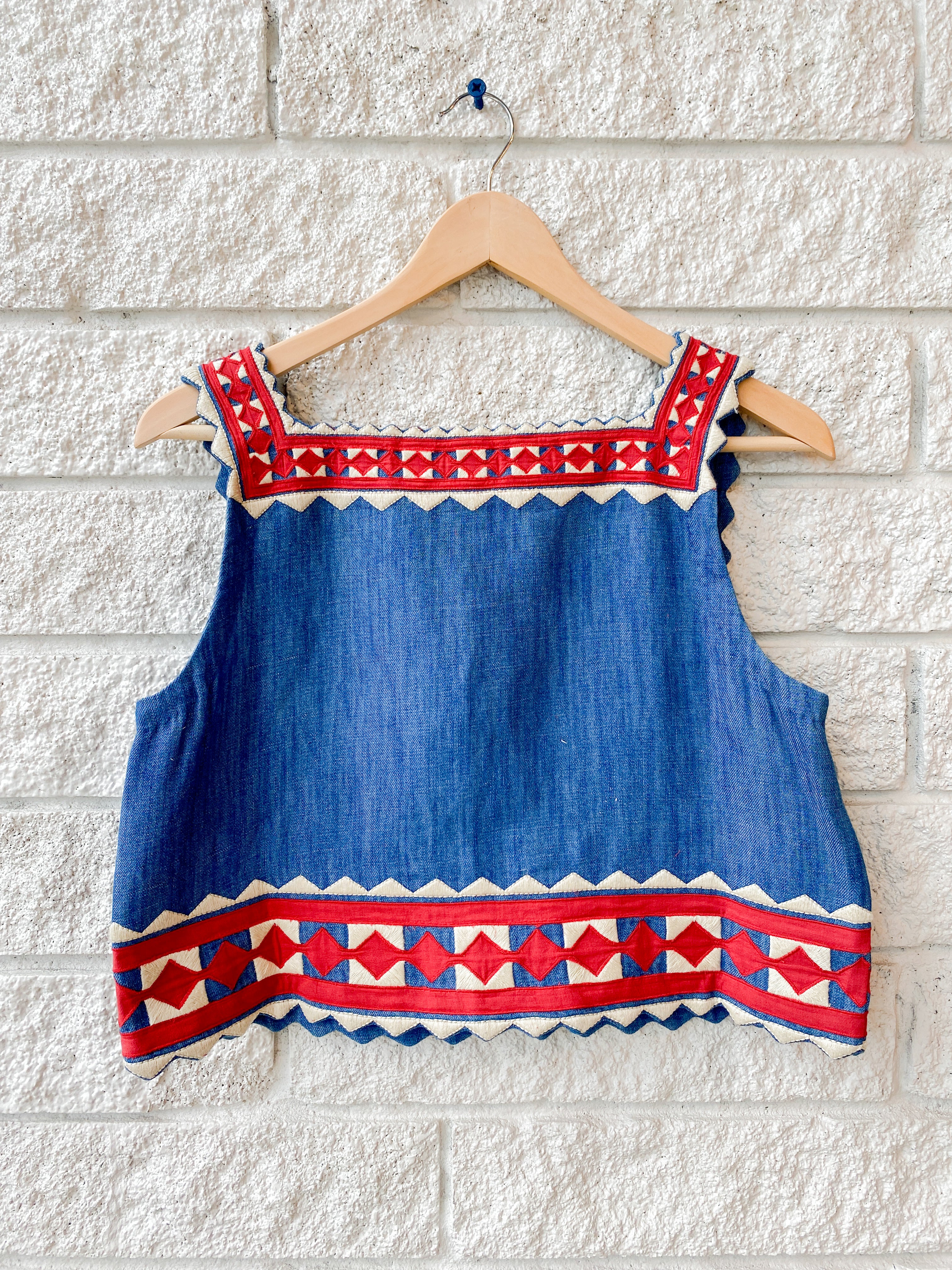 Stina Chambray Sleveless Top