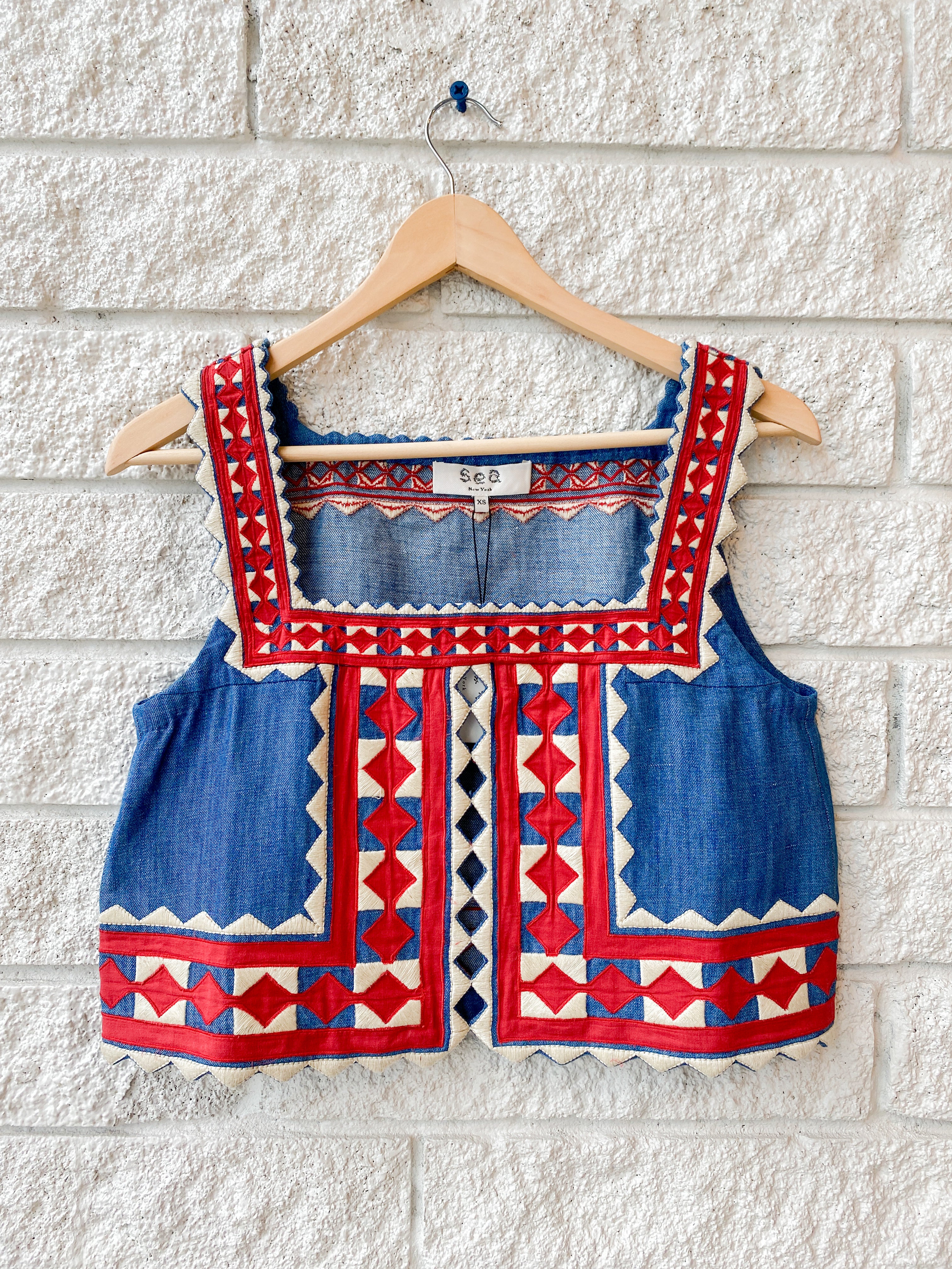 Stina Chambray Sleveless Top