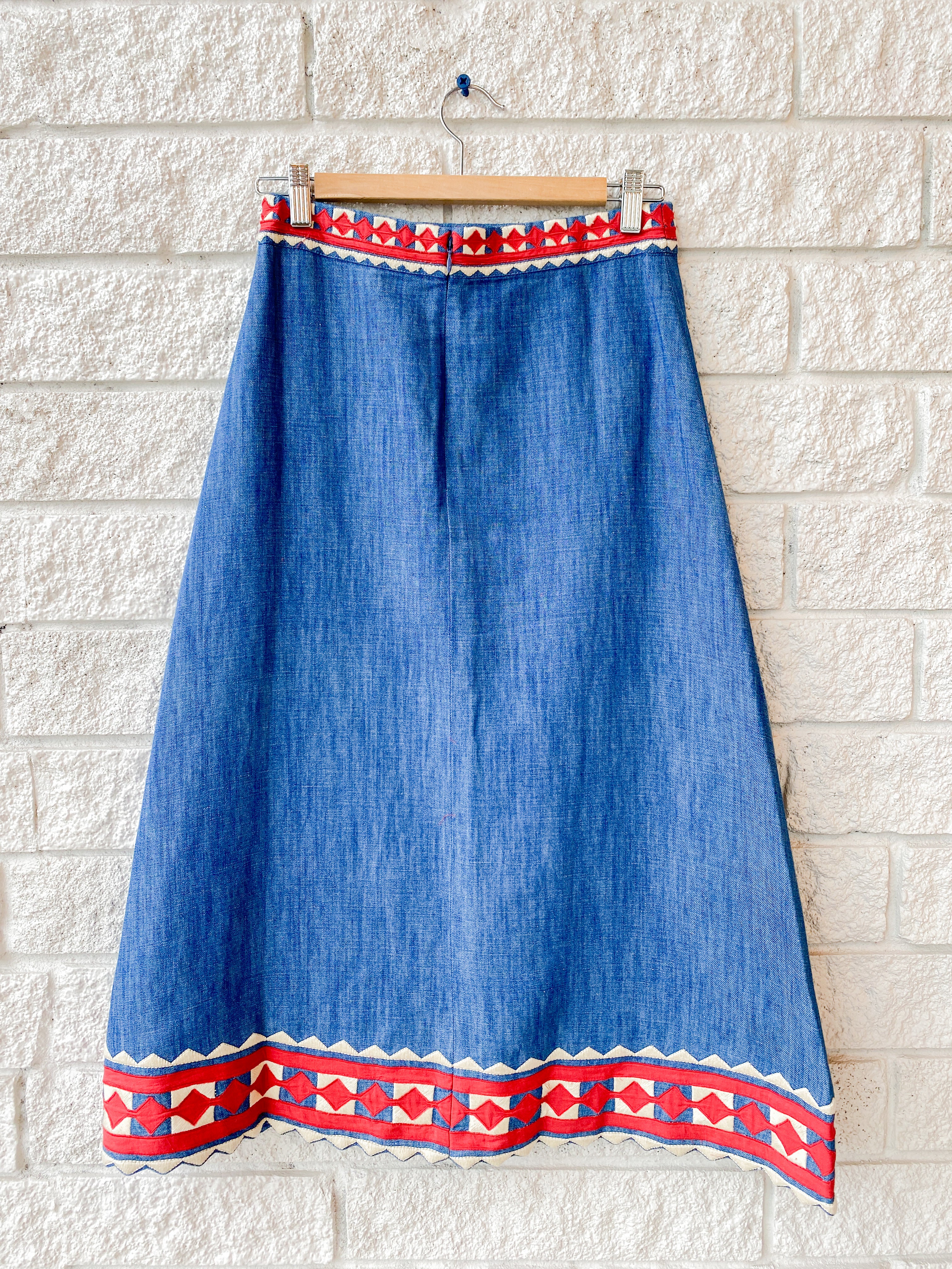 Stina Chambray Midi Skirt