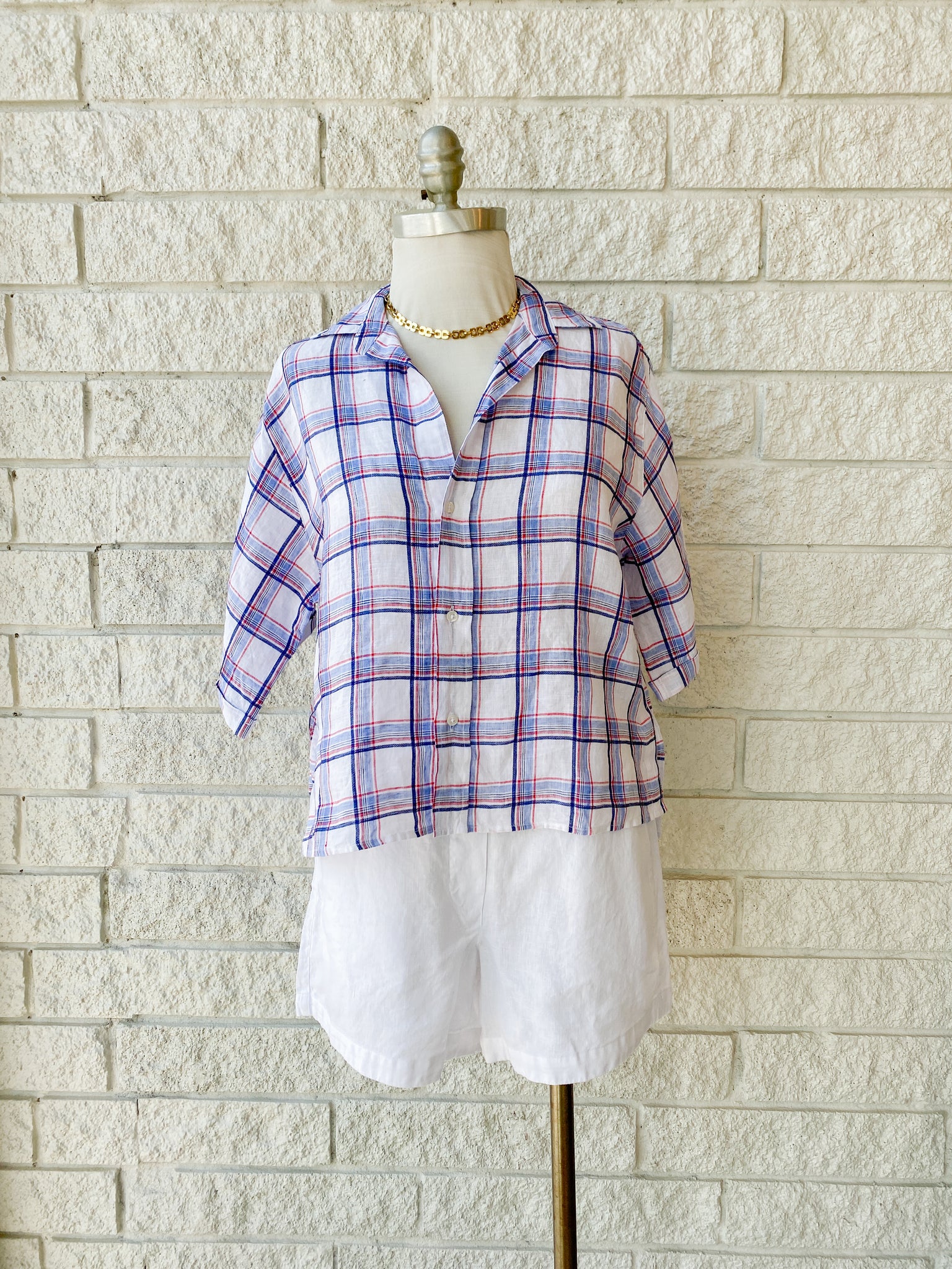 Rosie Short-Sleeve Button Up