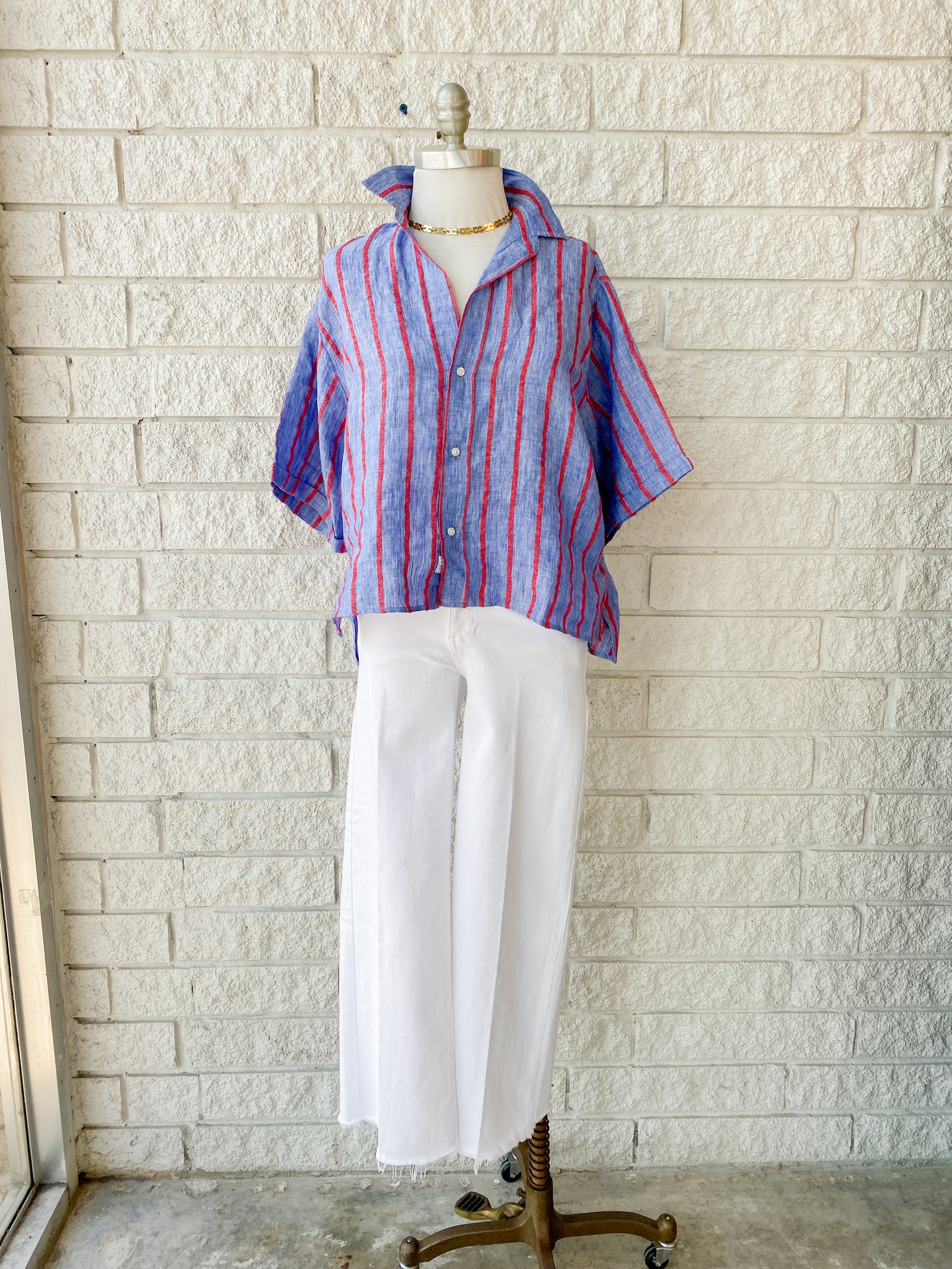 Rosie Short-Sleeve Button Up