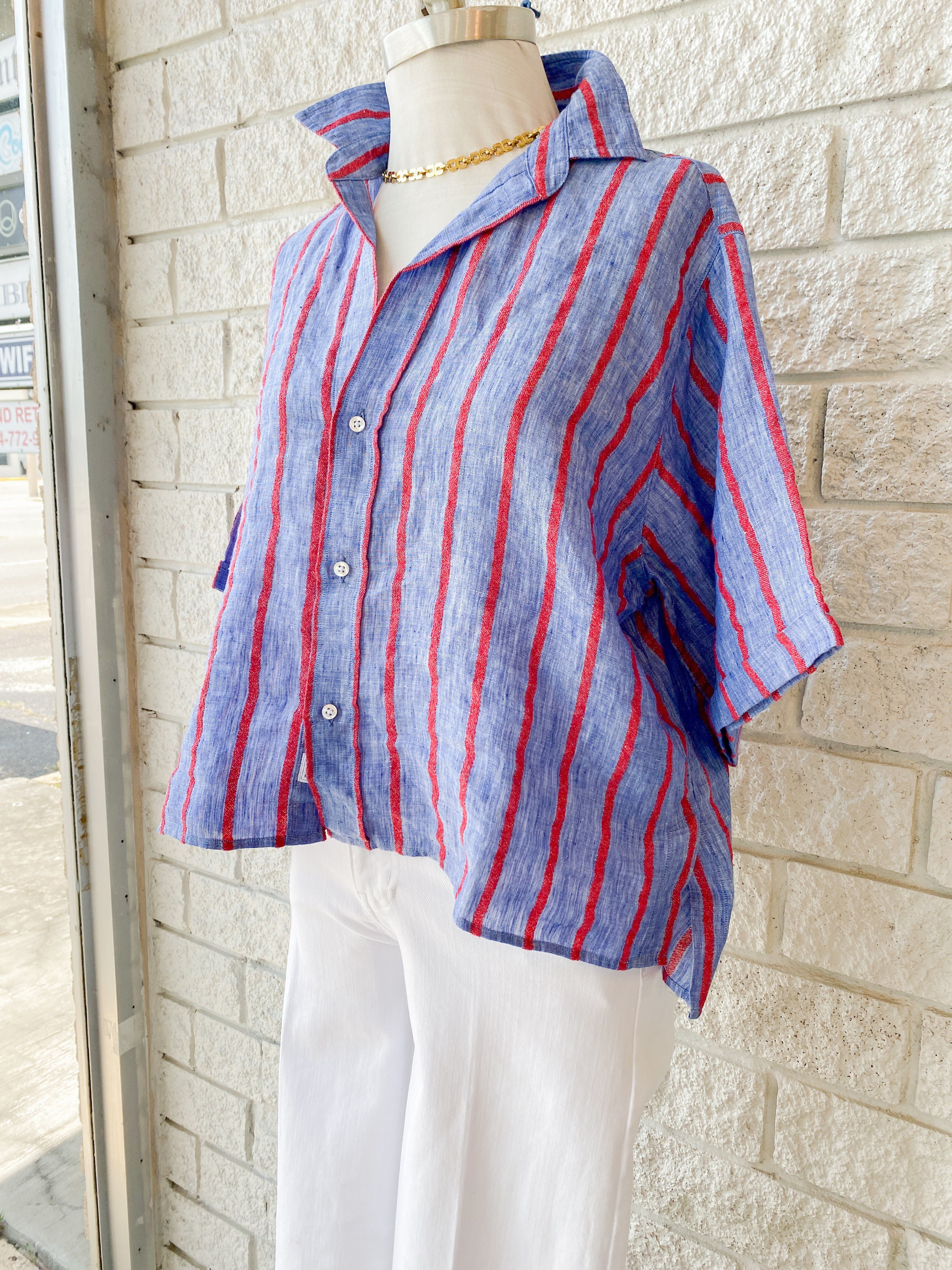 Rosie Short-Sleeve Button Up
