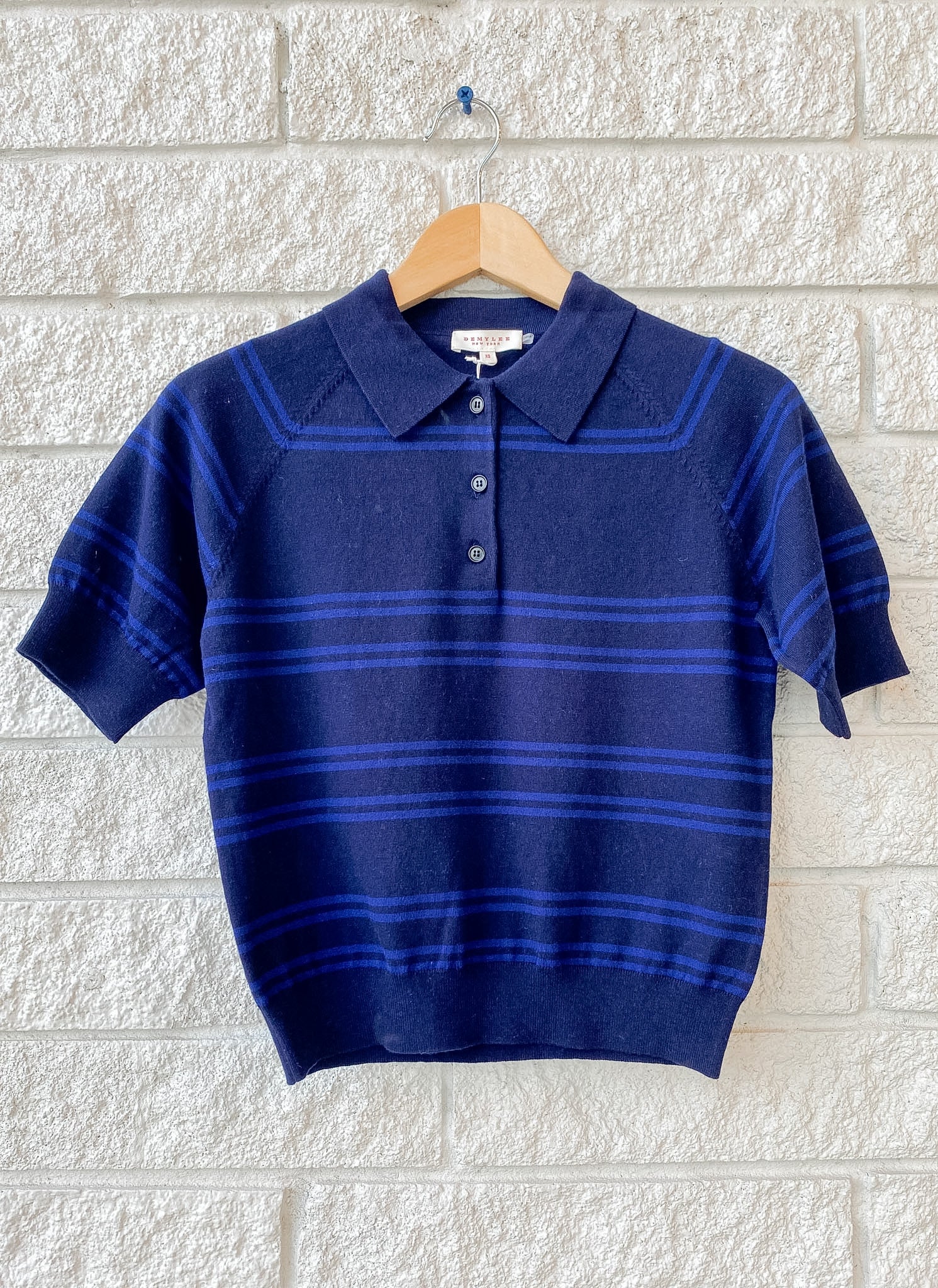 Brea Stripe Cotton Cashmere Polo