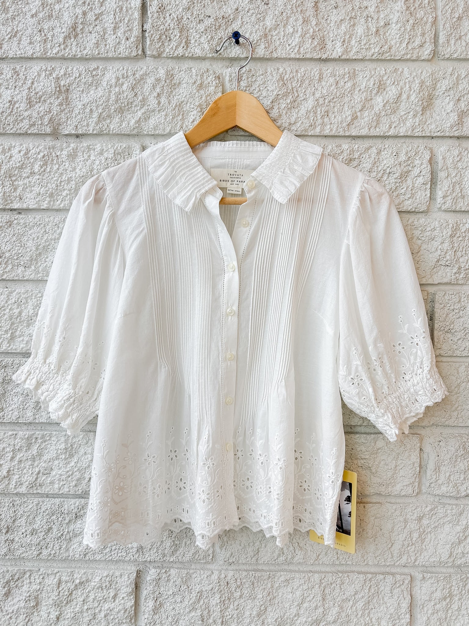Jess Blouse White Eyelet